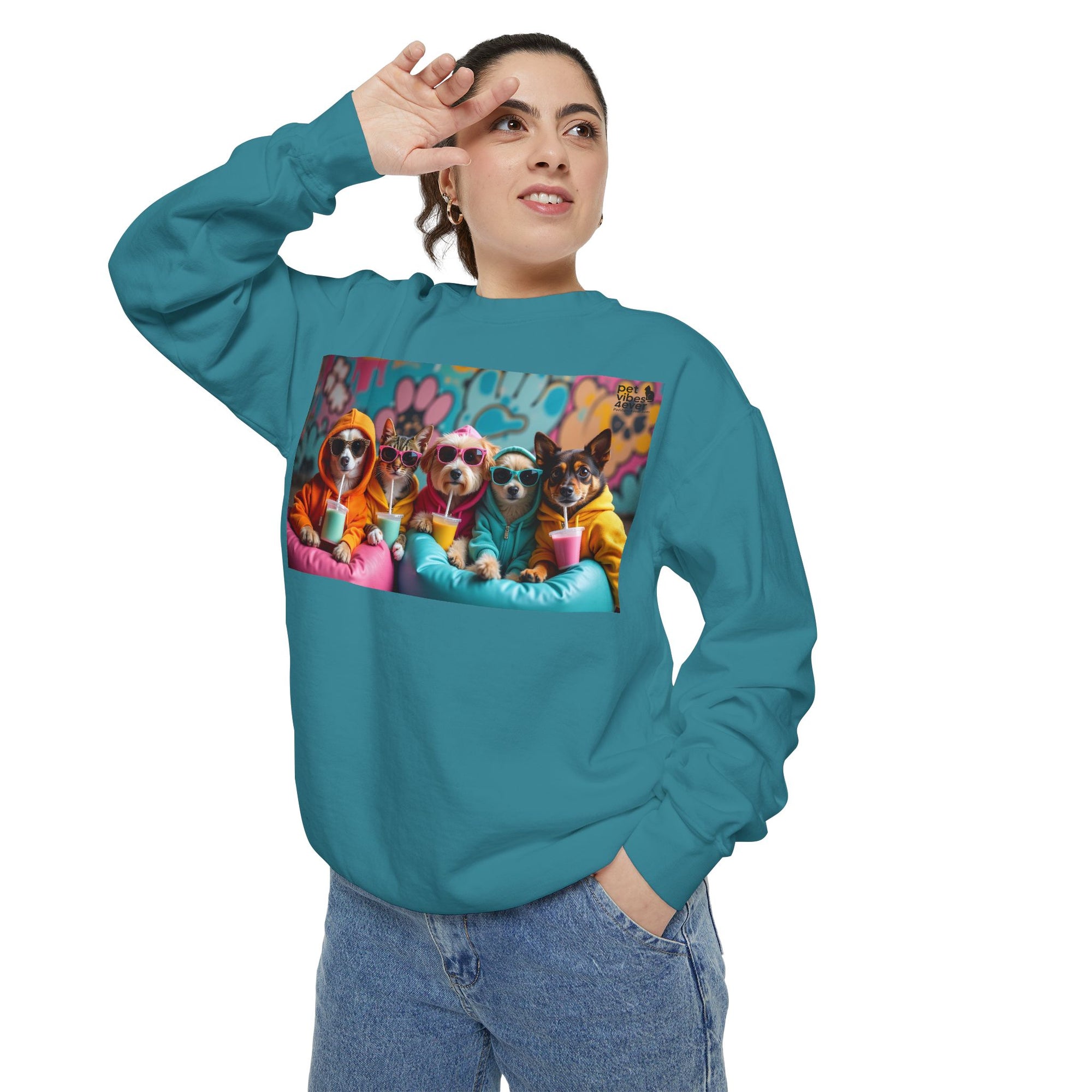 Colorful Dog Lovers Unisex Sweatshirt, Cozy Apparel for Pet Owners, Gift for Dog Lovers, Cute Animal Sweatshirt, Fun Casual Wear