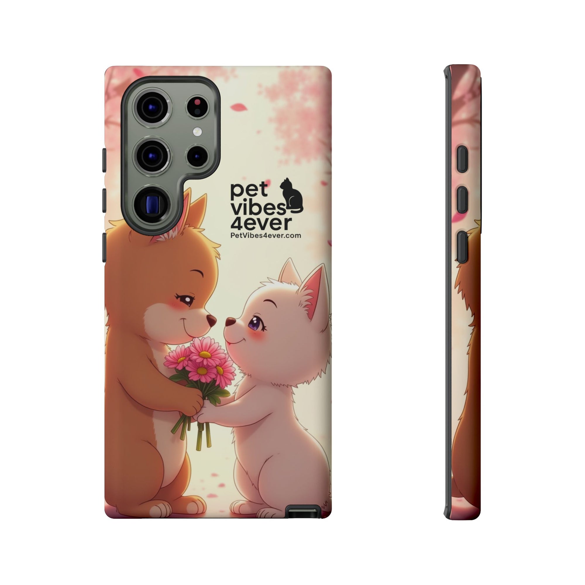 Cute Pet Themed Phone Case, Animal Lovers Gift, Valentine's Day, Cute Phone Cover, Pet Vibes Forever