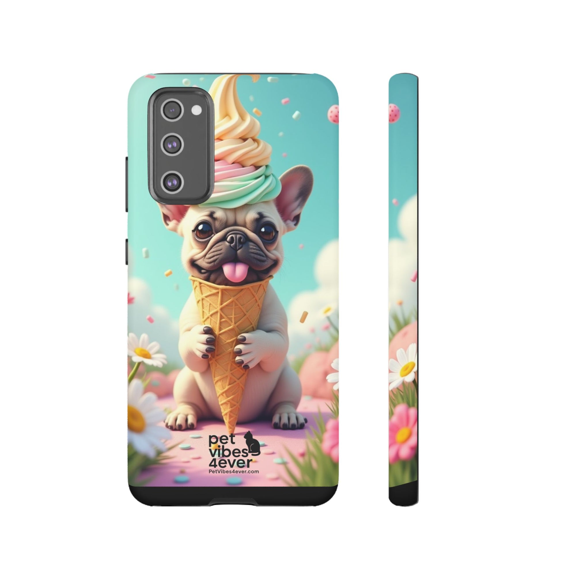 Cute Dog Phone Case, Pet Lover Gift, Tough iPhone/Android Cover, Dog Art, Fun Phone Accessory
