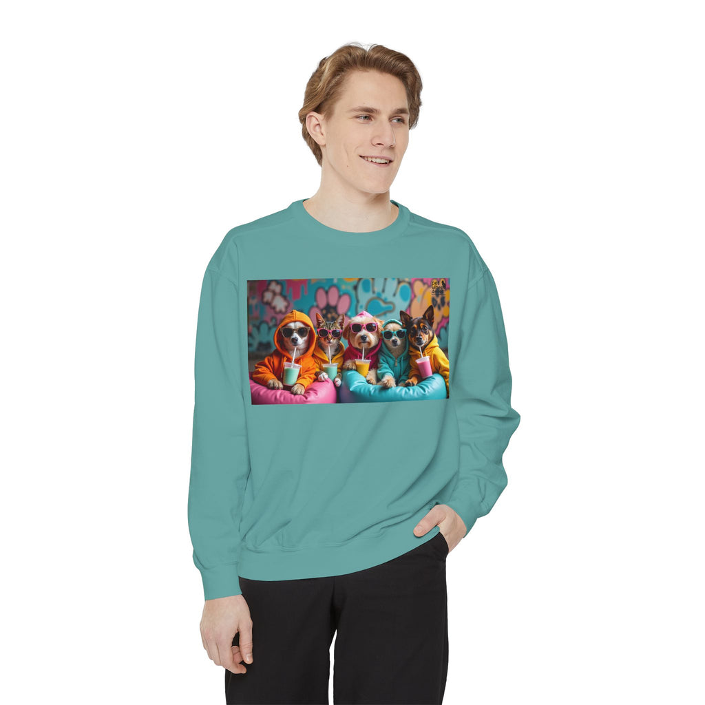 Colorful Dog Lovers Unisex Sweatshirt, Cozy Apparel for Pet Owners, Gift for Dog Lovers, Cute Animal Sweatshirt, Fun Casual Wear