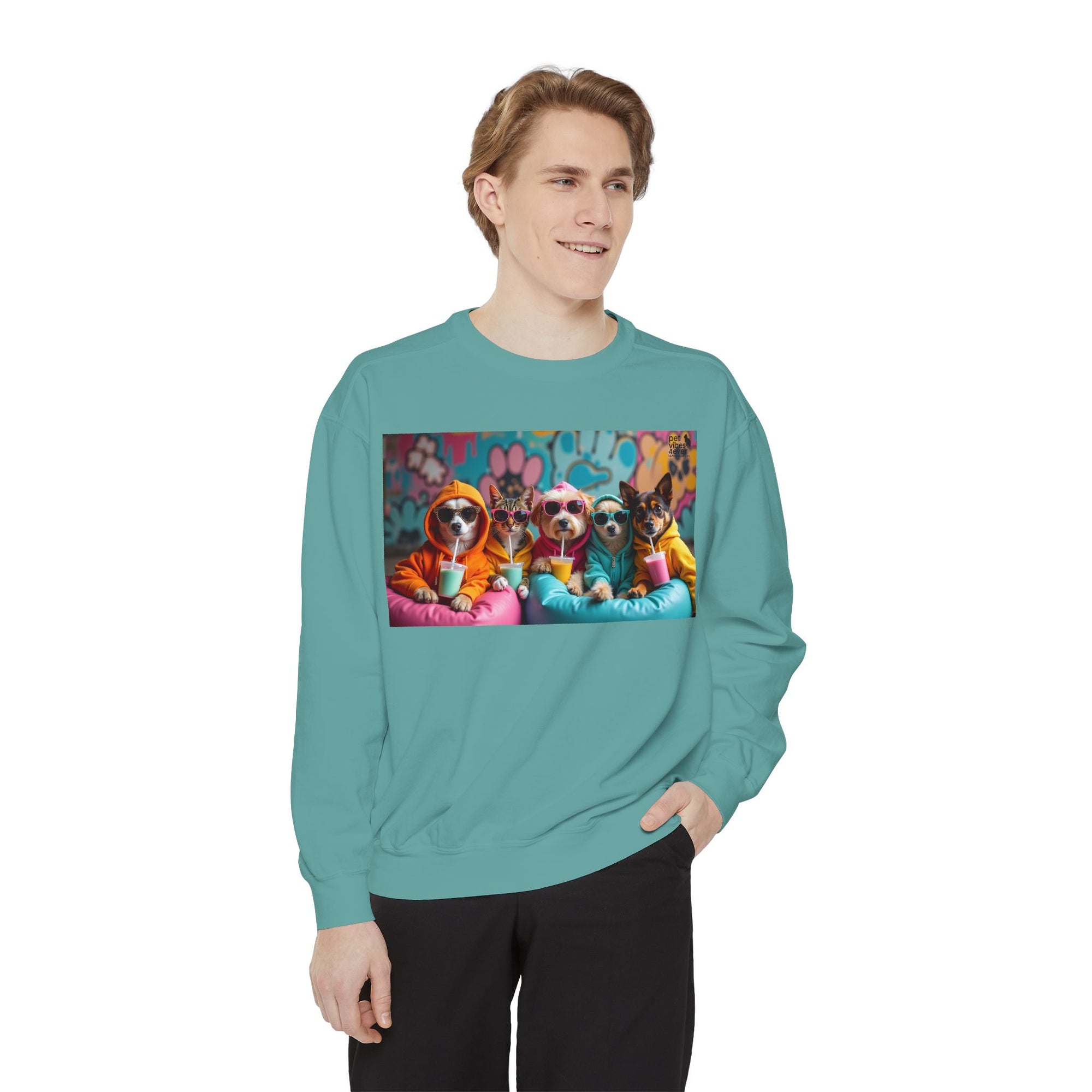 Colorful Dog Lovers Unisex Sweatshirt, Cozy Apparel for Pet Owners, Gift for Dog Lovers, Cute Animal Sweatshirt, Fun Casual Wear