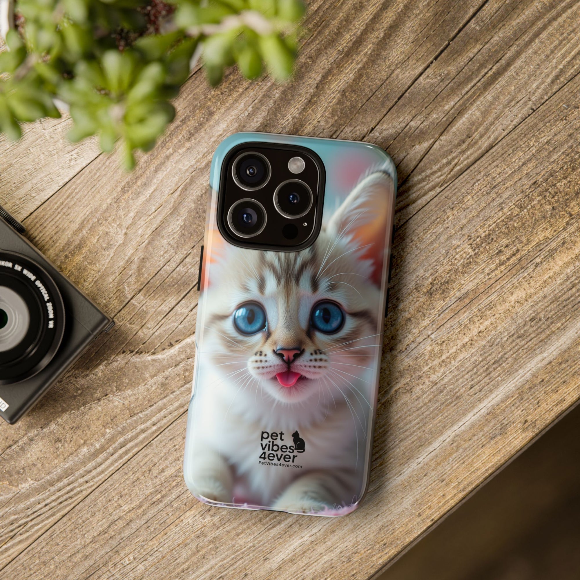 Cute Cat Phone Case, Pet Lover Gift, Unique Phone Cover, Animal Design Accessory, Fun Pet Vibes, Kitty Protection Shell