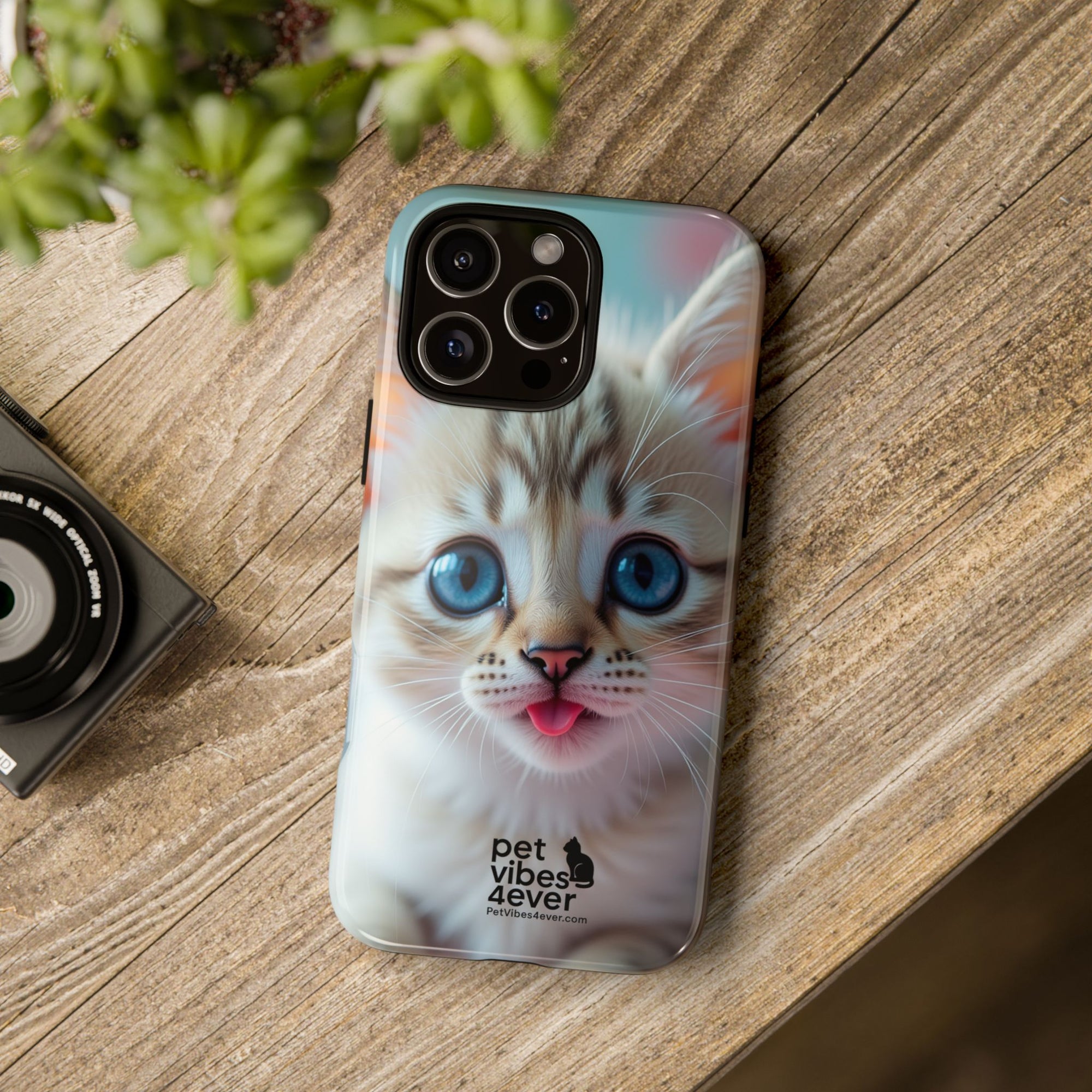 Cute Cat Phone Case, Pet Lover Gift, Unique Phone Cover, Animal Design Accessory, Fun Pet Vibes, Kitty Protection Shell