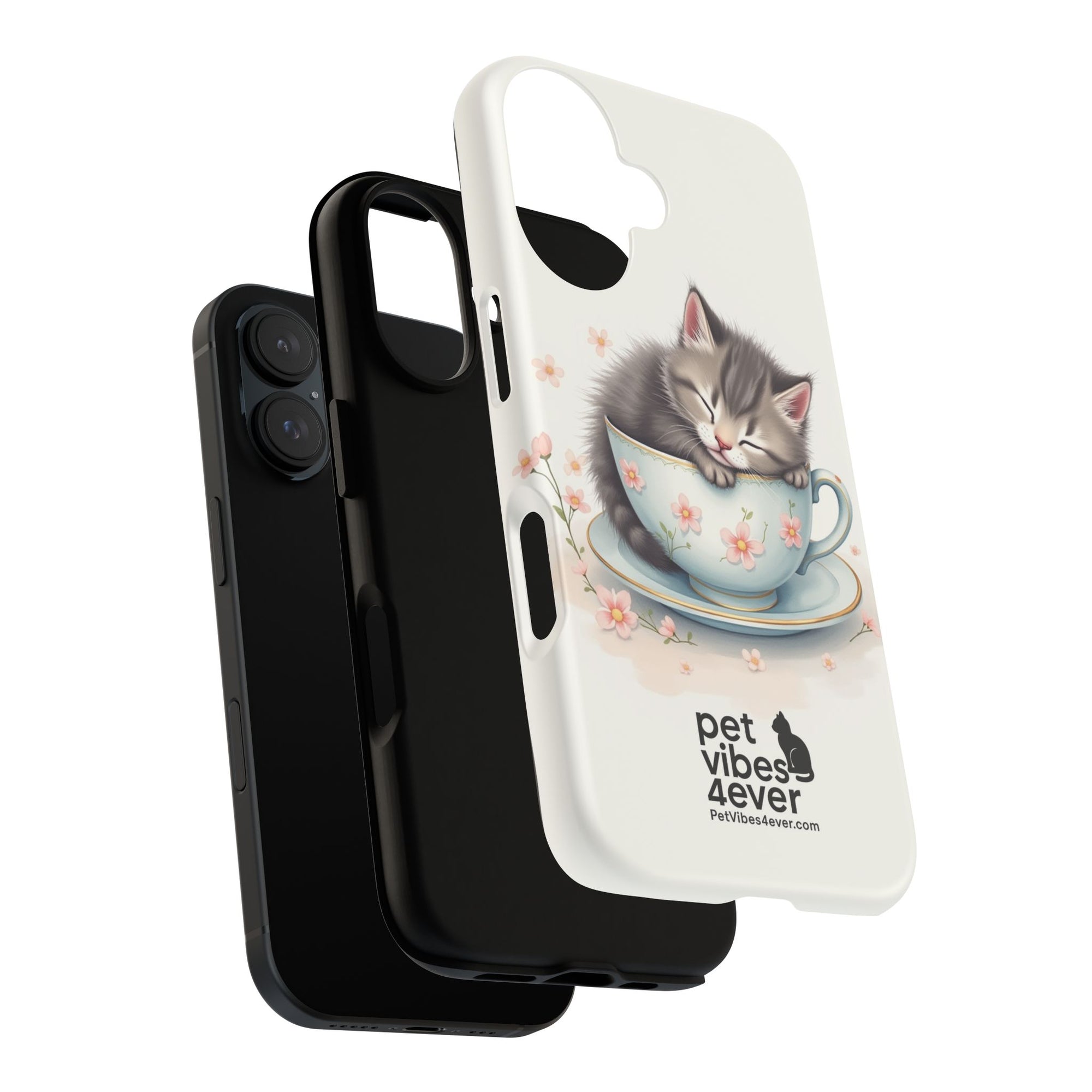 Cute Cat Phone Case - Tough Cases for Animal Lovers, Pet Gifts, Phone Accessories, Kitten Merchandise, Cute Cat Decor