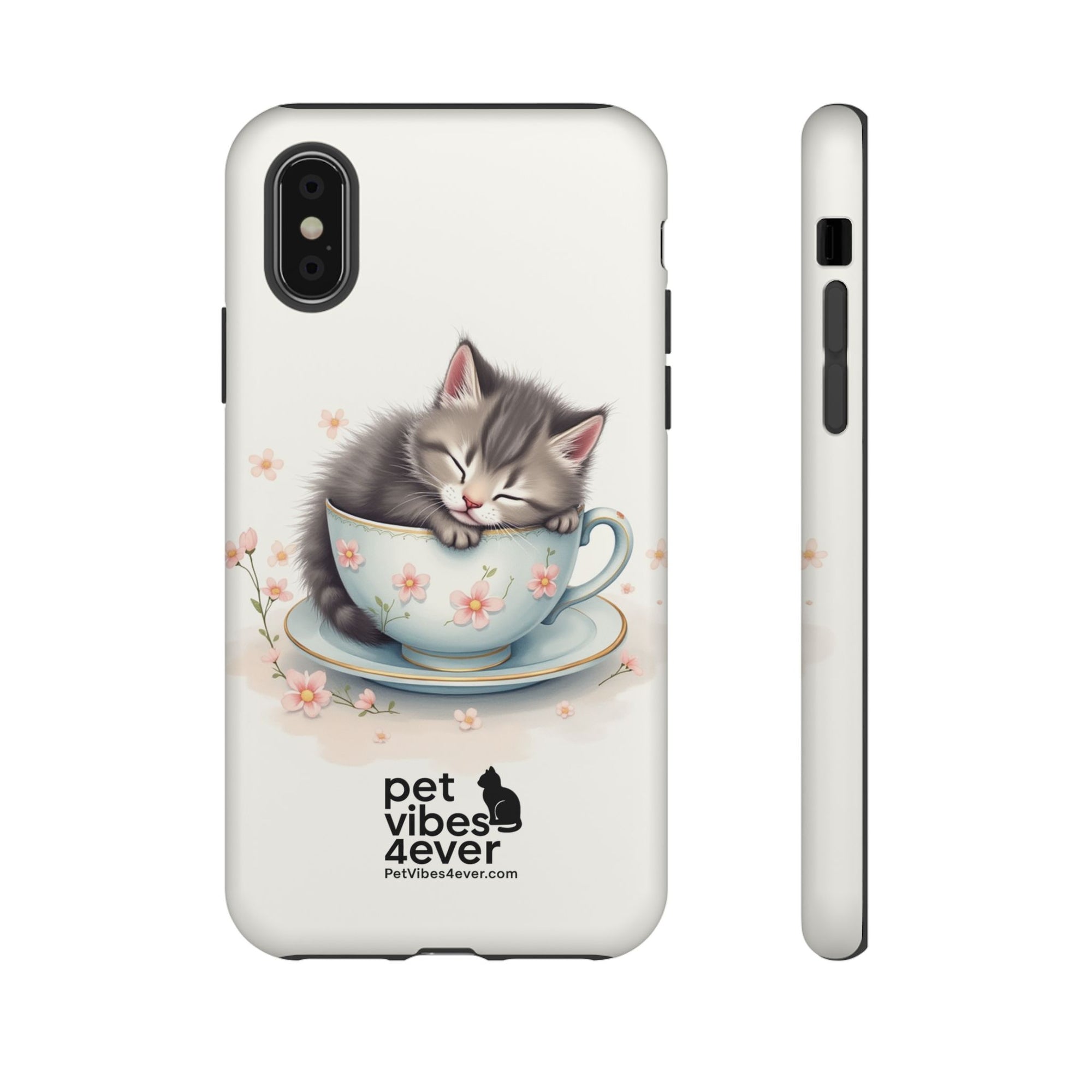 Cute Cat Phone Case - Tough Cases for Animal Lovers, Pet Gifts, Phone Accessories, Kitten Merchandise, Cute Cat Decor