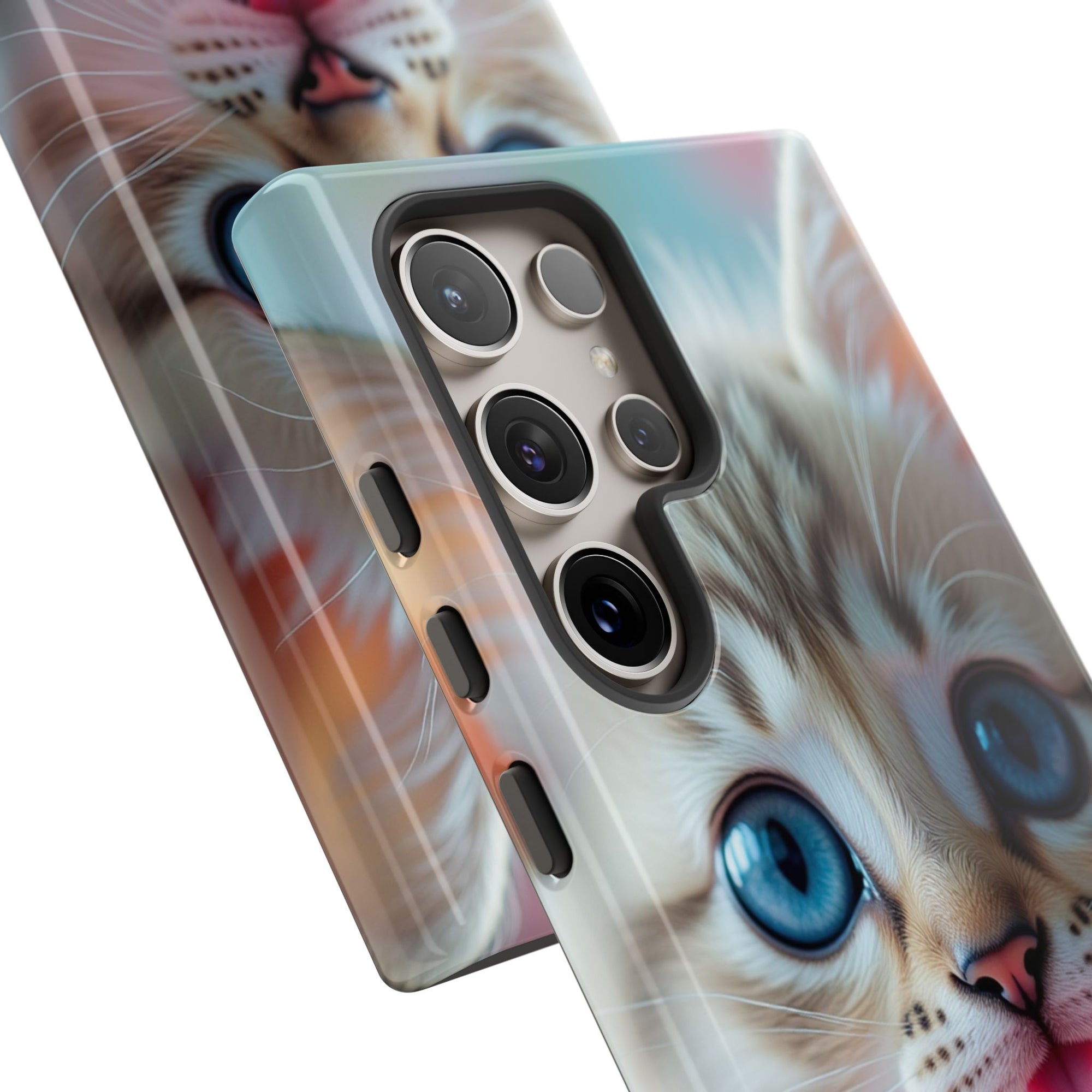 Cute Cat Phone Case with Pet Vibes, Perfect Gift for Cat Lovers, Fun Tech Accessories for Birthdays, Animal Lovers, Kawaii Style