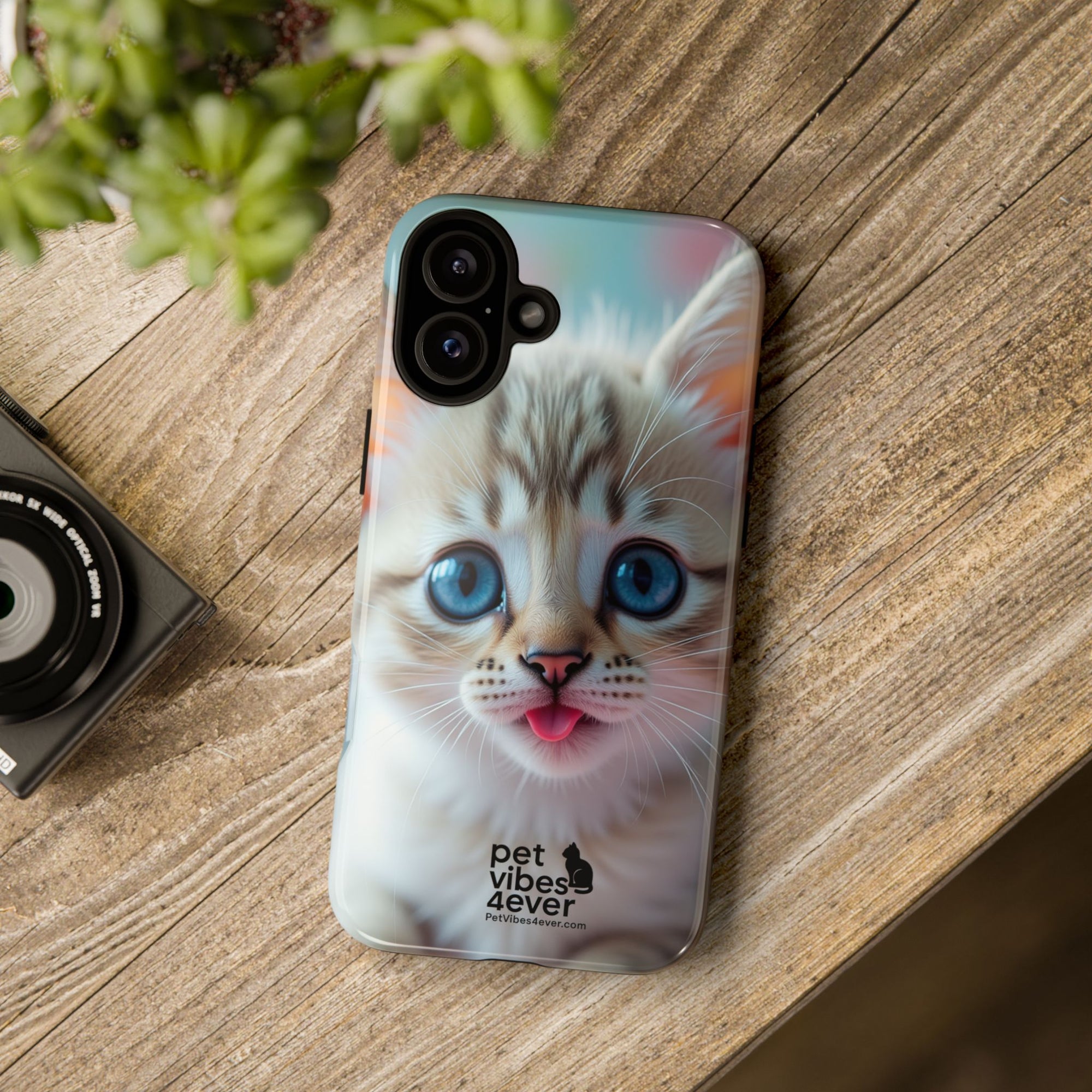 Cute Cat Phone Case, Pet Lover Gift, Unique Phone Cover, Animal Design Accessory, Fun Pet Vibes, Kitty Protection Shell