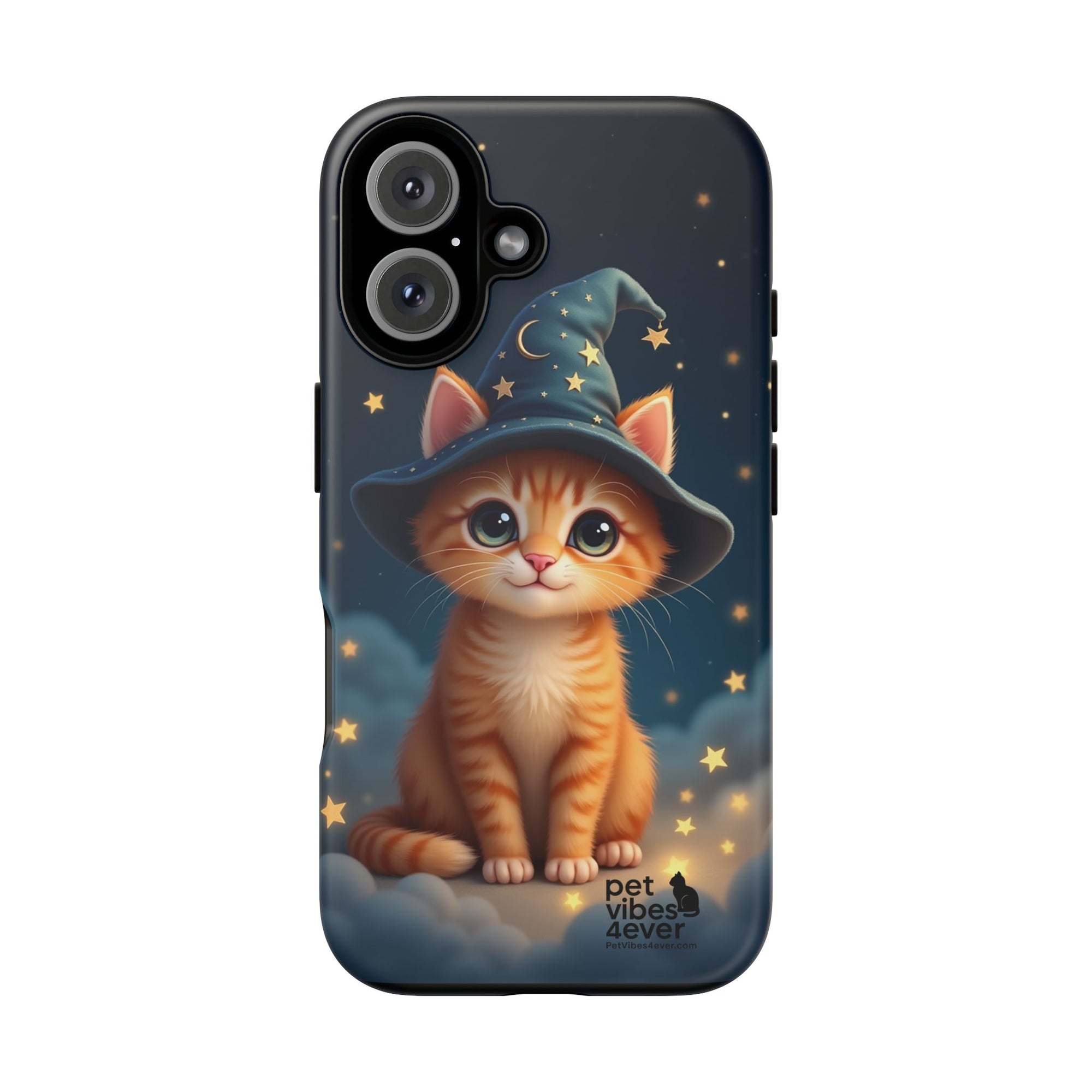 Cat-Themed Phone Case, Cute Cat Case, Pet Lover Gift, Kawaii Phone Accessory, Celestial Cat Design, Stylish Gadget Protector