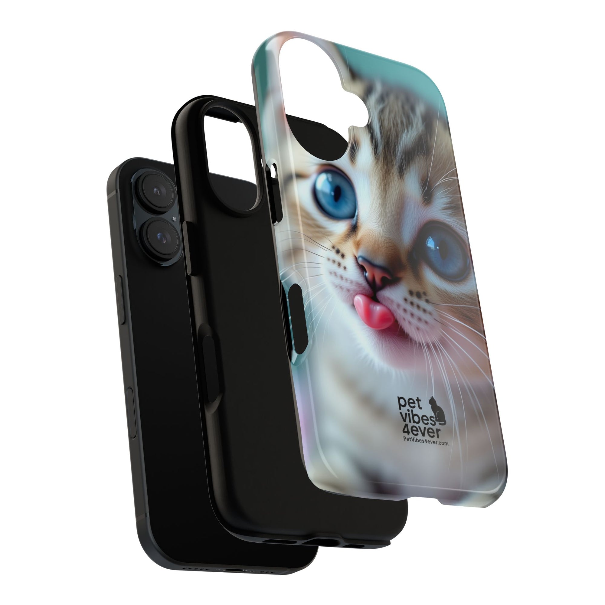 Cute Cat Phone Case, Pet Lover Gift, Funny Animal Protector, Cute Tech Accessories, Cat Mom Gift