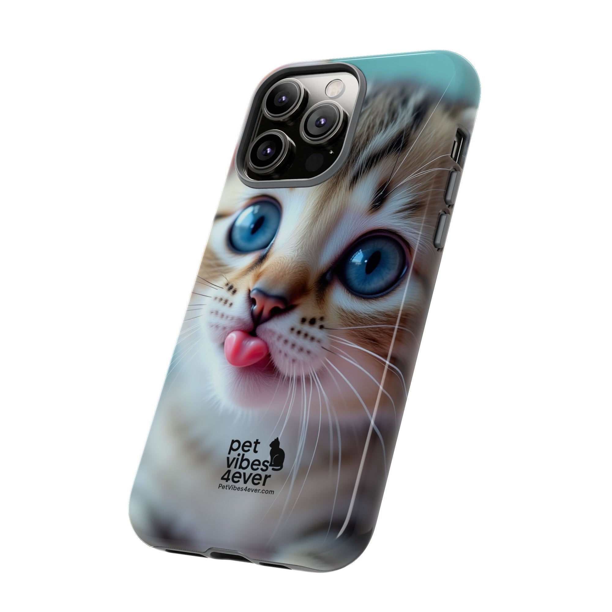 Cute Cat Phone Case, Pet Lover Gift, Funny Animal Protector, Cute Tech Accessories, Cat Mom Gift