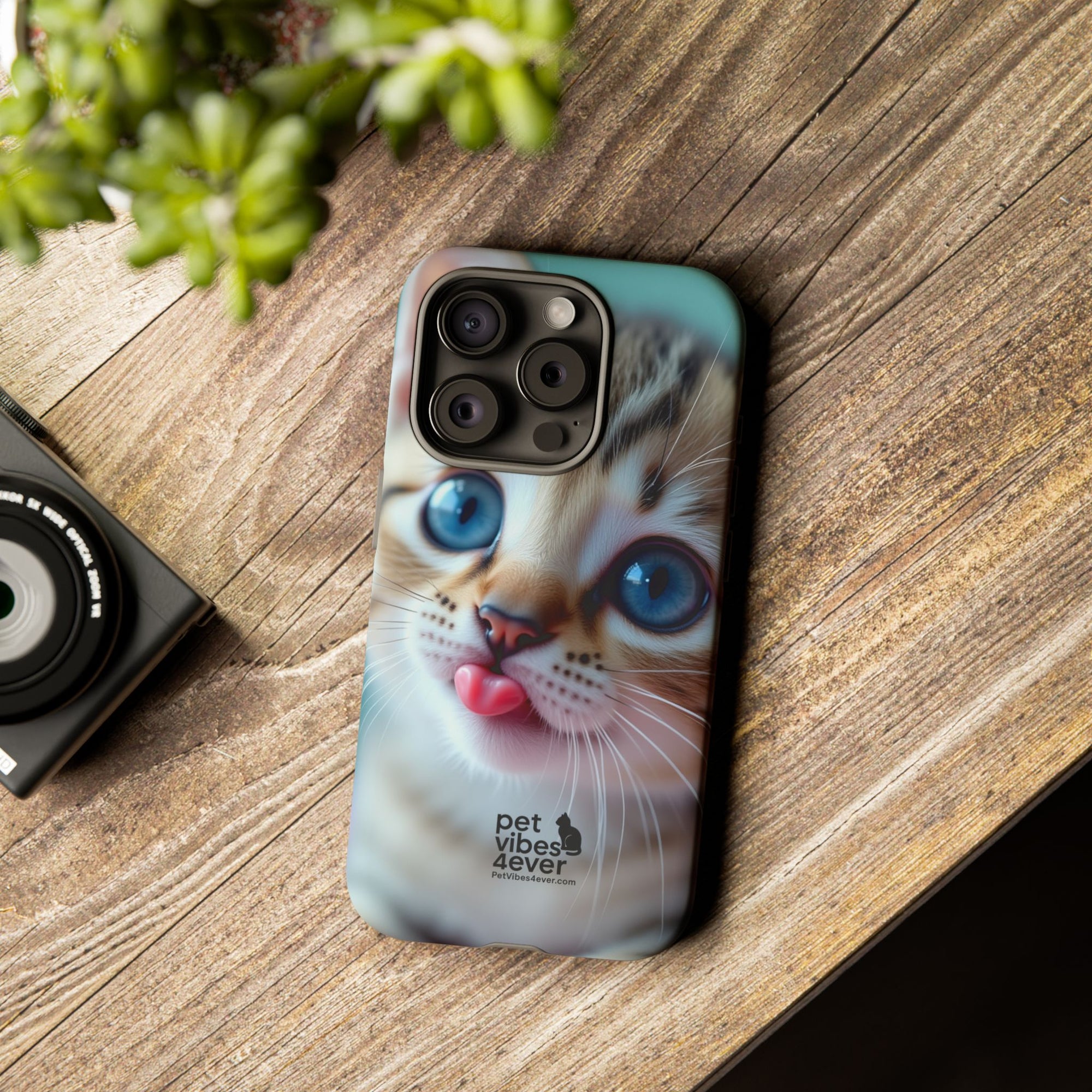 Cute Cat Phone Case, Pet Lover Gift, Funny Animal Protector, Cute Tech Accessories, Cat Mom Gift