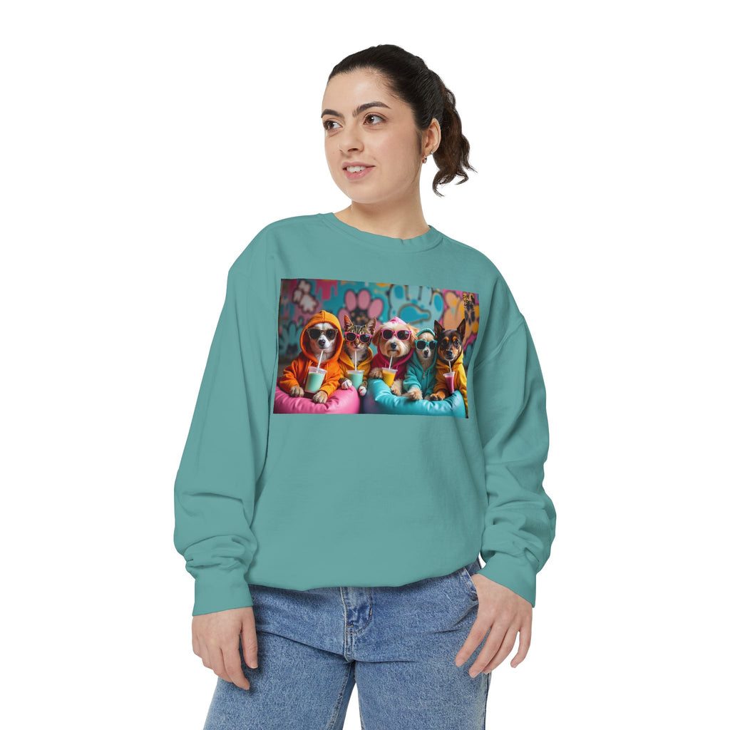Colorful Dog Lovers Unisex Sweatshirt, Cozy Apparel for Pet Owners, Gift for Dog Lovers, Cute Animal Sweatshirt, Fun Casual Wear