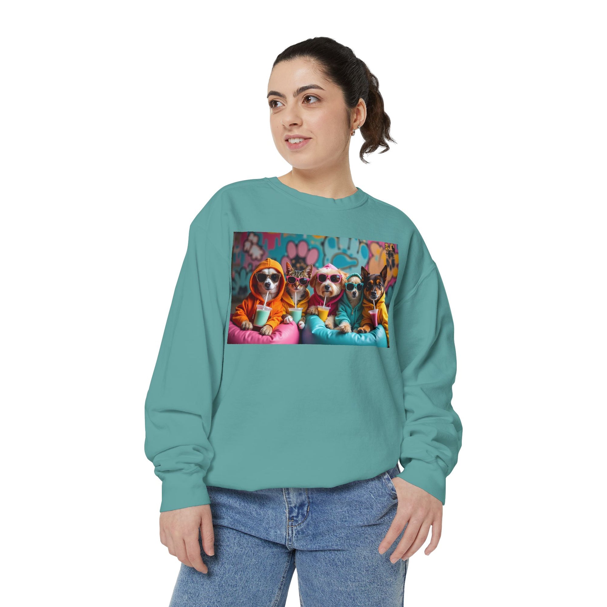 Colorful Dog Lovers Unisex Sweatshirt, Cozy Apparel for Pet Owners, Gift for Dog Lovers, Cute Animal Sweatshirt, Fun Casual Wear