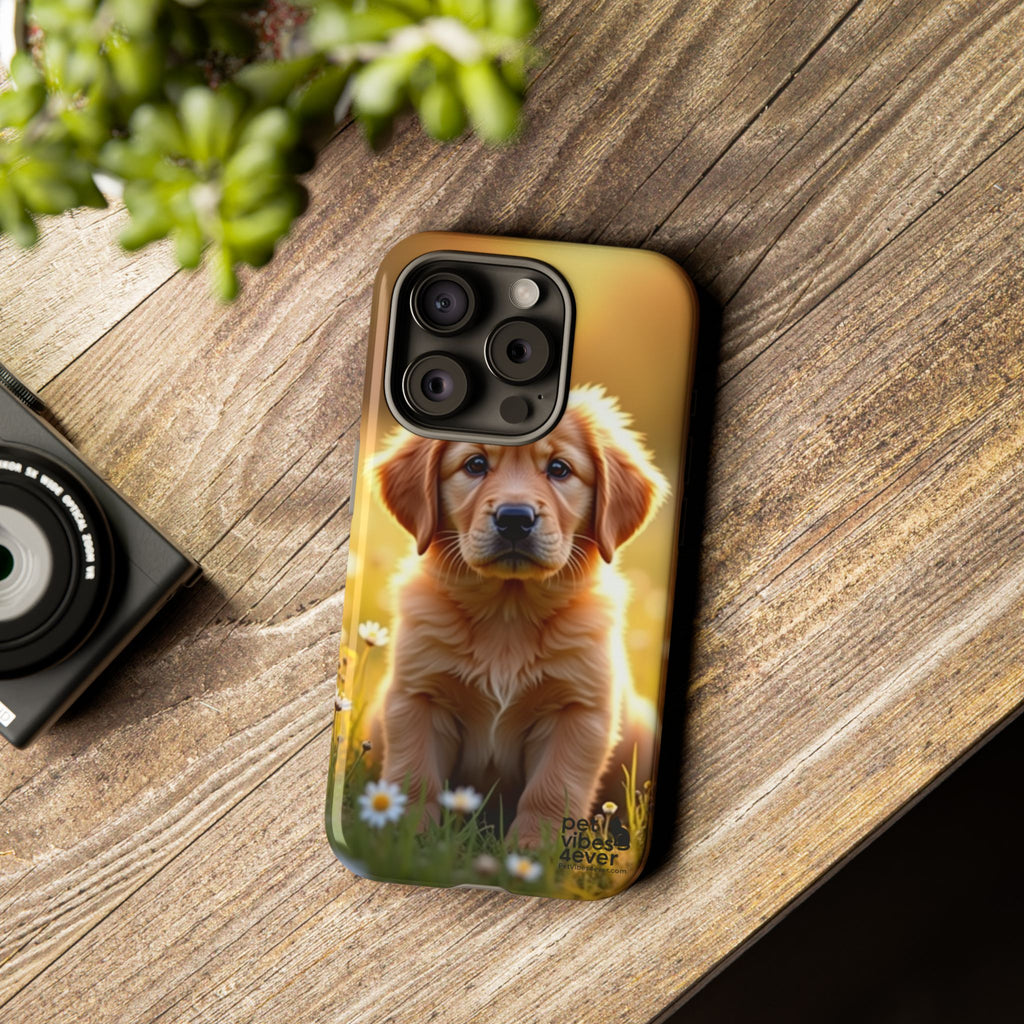 Golden Retriever Phone Case, Cute Dog Phone Cover, Pet Lover Gift, Tough Phone Cases, Puppy Design Mobile Protector
