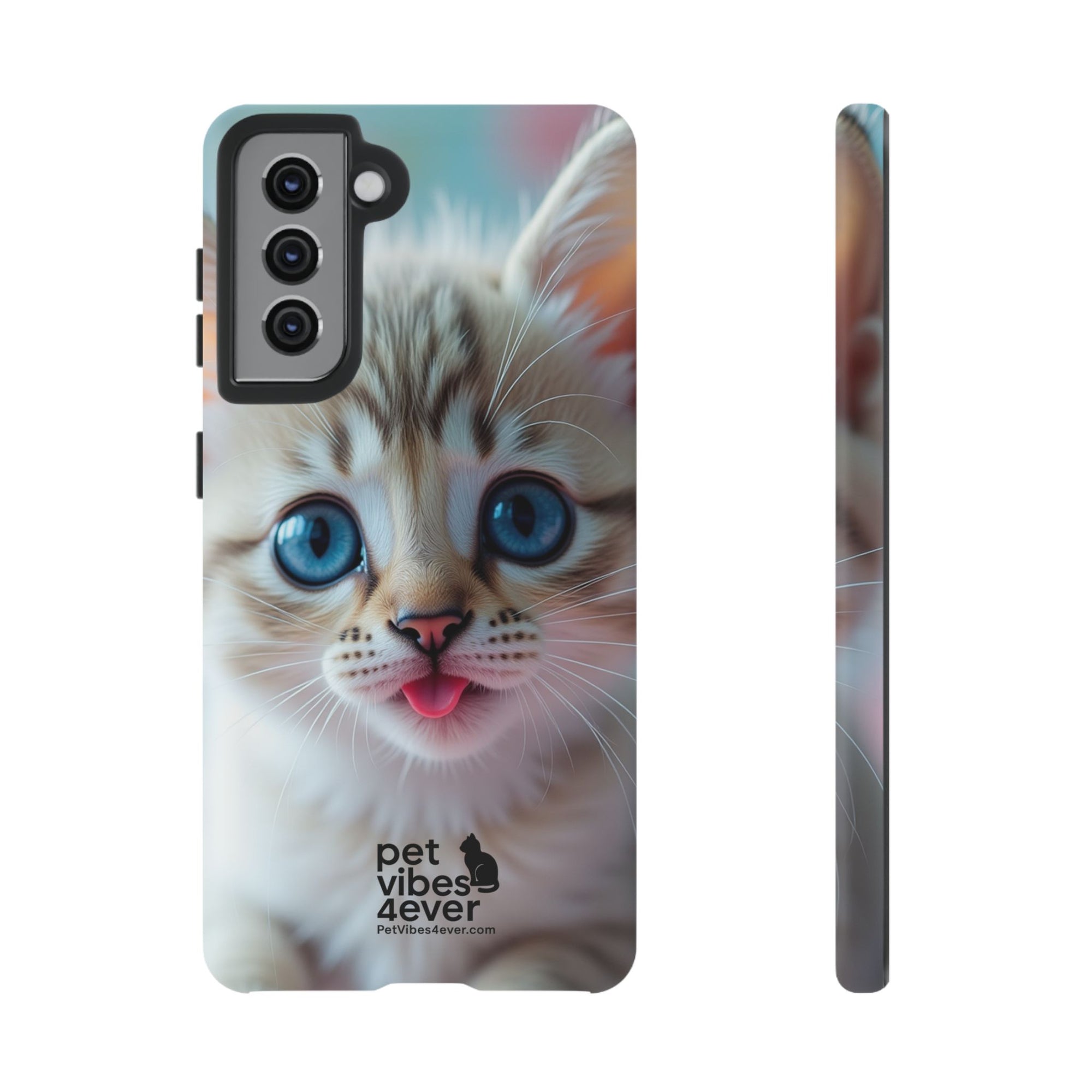 Cute Cat Phone Case with Pet Vibes, Perfect Gift for Cat Lovers, Fun Tech Accessories for Birthdays, Animal Lovers, Kawaii Style