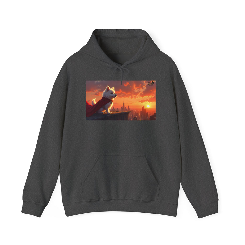 Sunset Paws Unisex Hoodie, Cozy Pet Lover Sweatshirt, Dog Lovers Gift, Cute Animal Apparel, Perfect for Fall and Winter