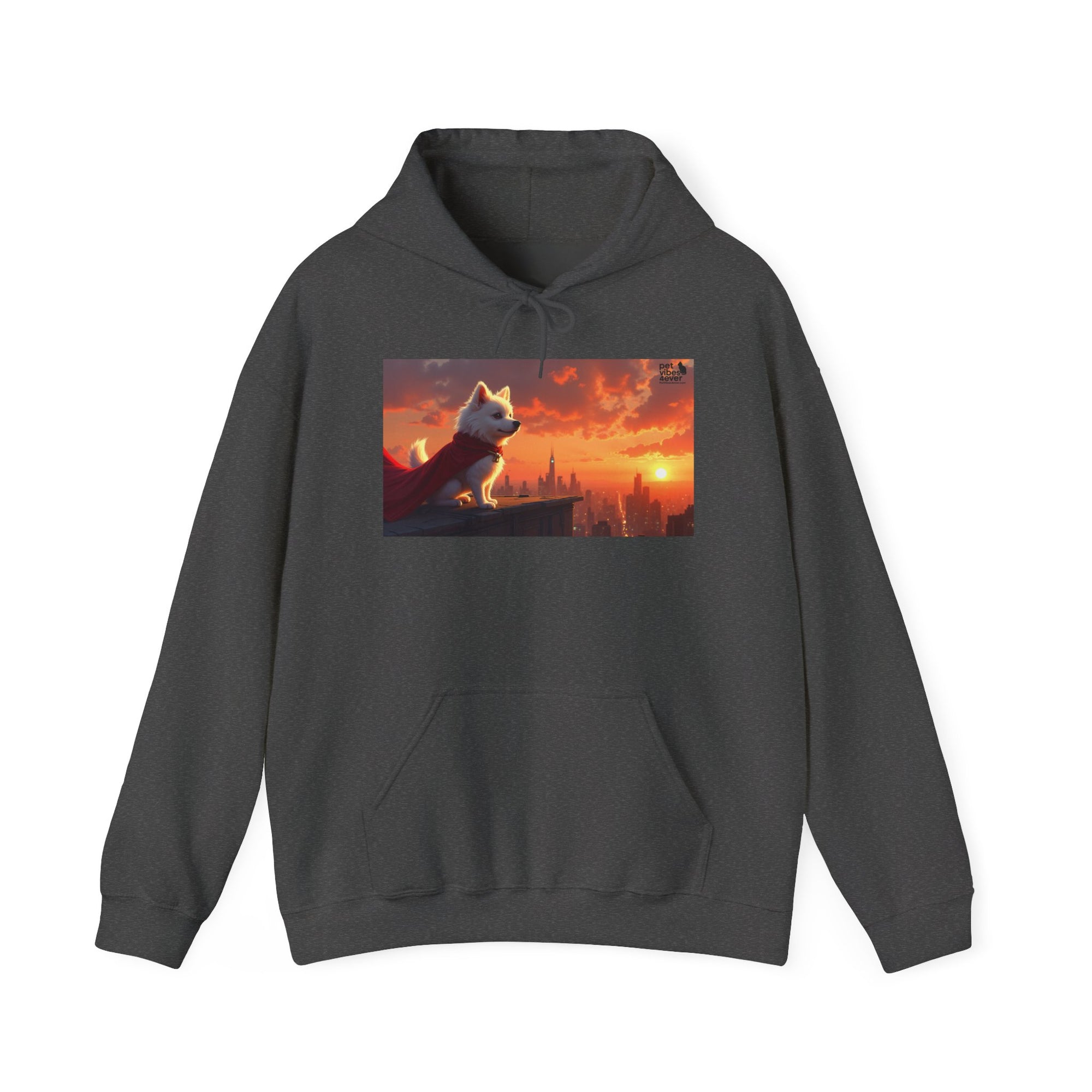 Sunset Paws Unisex Hoodie, Cozy Pet Lover Sweatshirt, Dog Lovers Gift, Cute Animal Apparel, Perfect for Fall and Winter