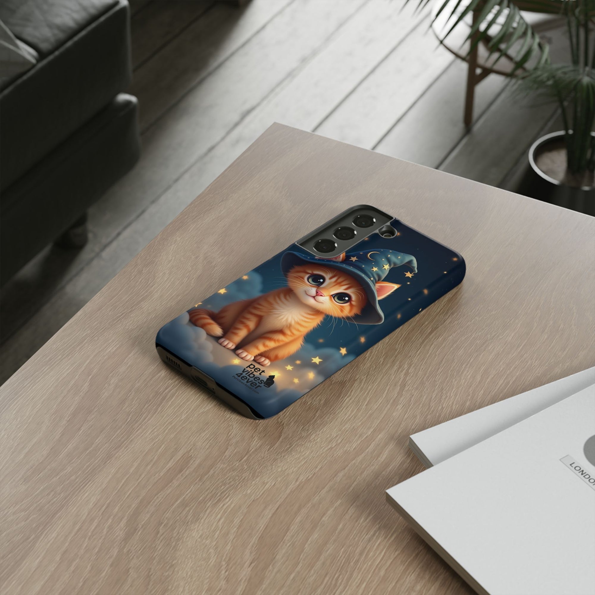 Cat-Themed Phone Case, Magical Cat Case, Pet Lover Gift, Cute Animal Accessories, Birthday Present For Cat Owners