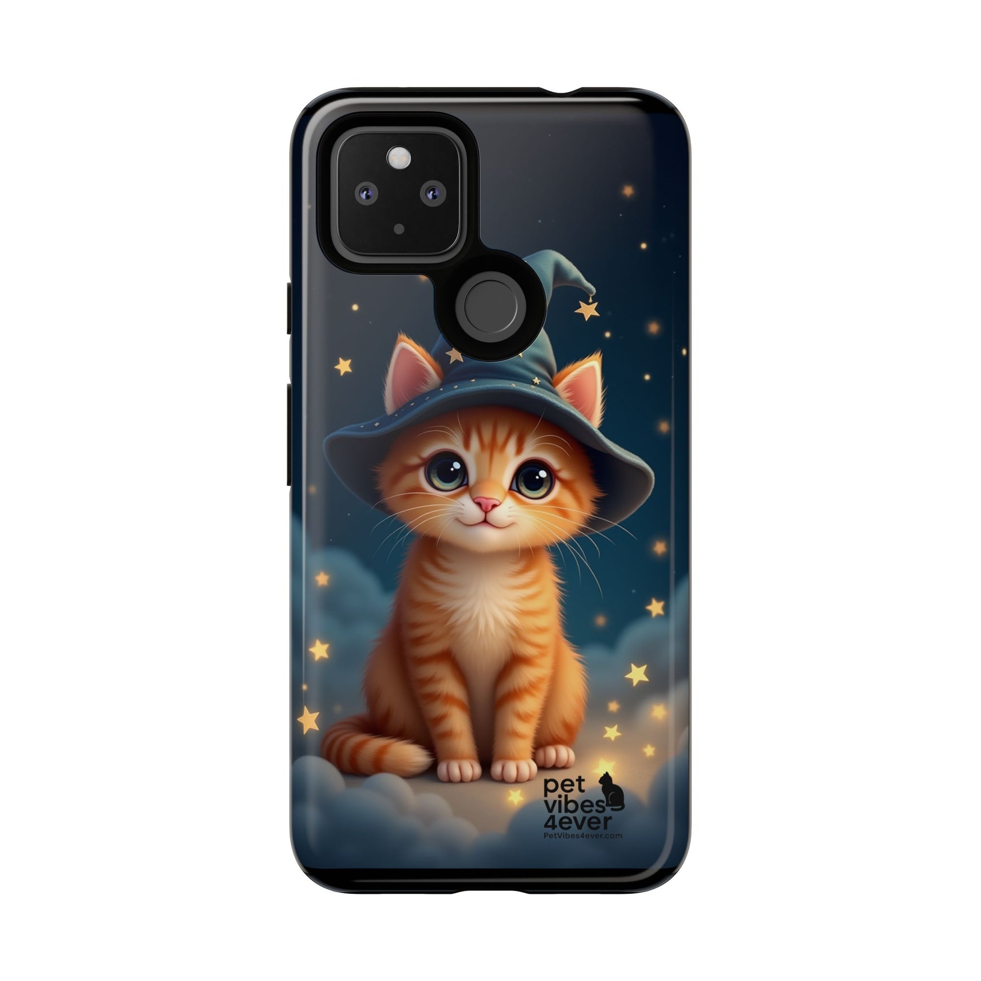 Cat-Themed Phone Case, Cute Cat Case, Pet Lover Gift, Kawaii Phone Accessory, Celestial Cat Design, Stylish Gadget Protector