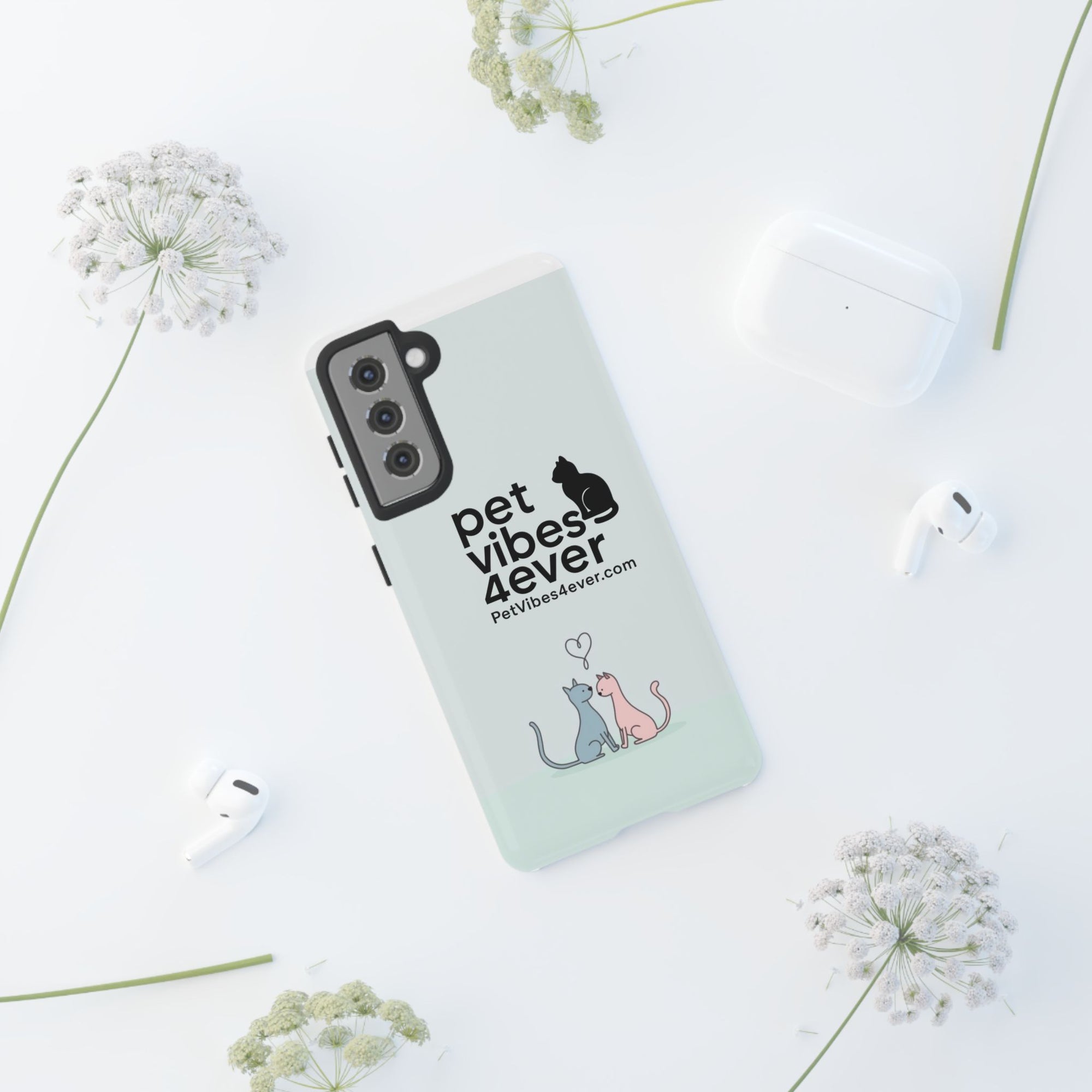 Cute Cat Phone Case, Colorful Tough Case for Pet Lovers, Cat-Themed Accessory, Gift for Animal Lovers, Mobile Phone Protection