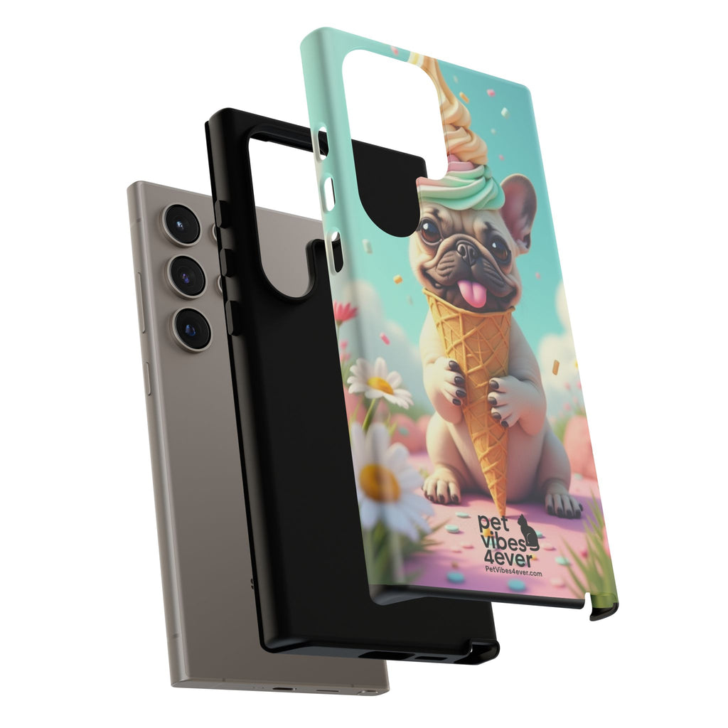 Cute Dog Phone Case, Pet Lover Gift, Tough iPhone/Android Cover, Dog Art, Fun Phone Accessory