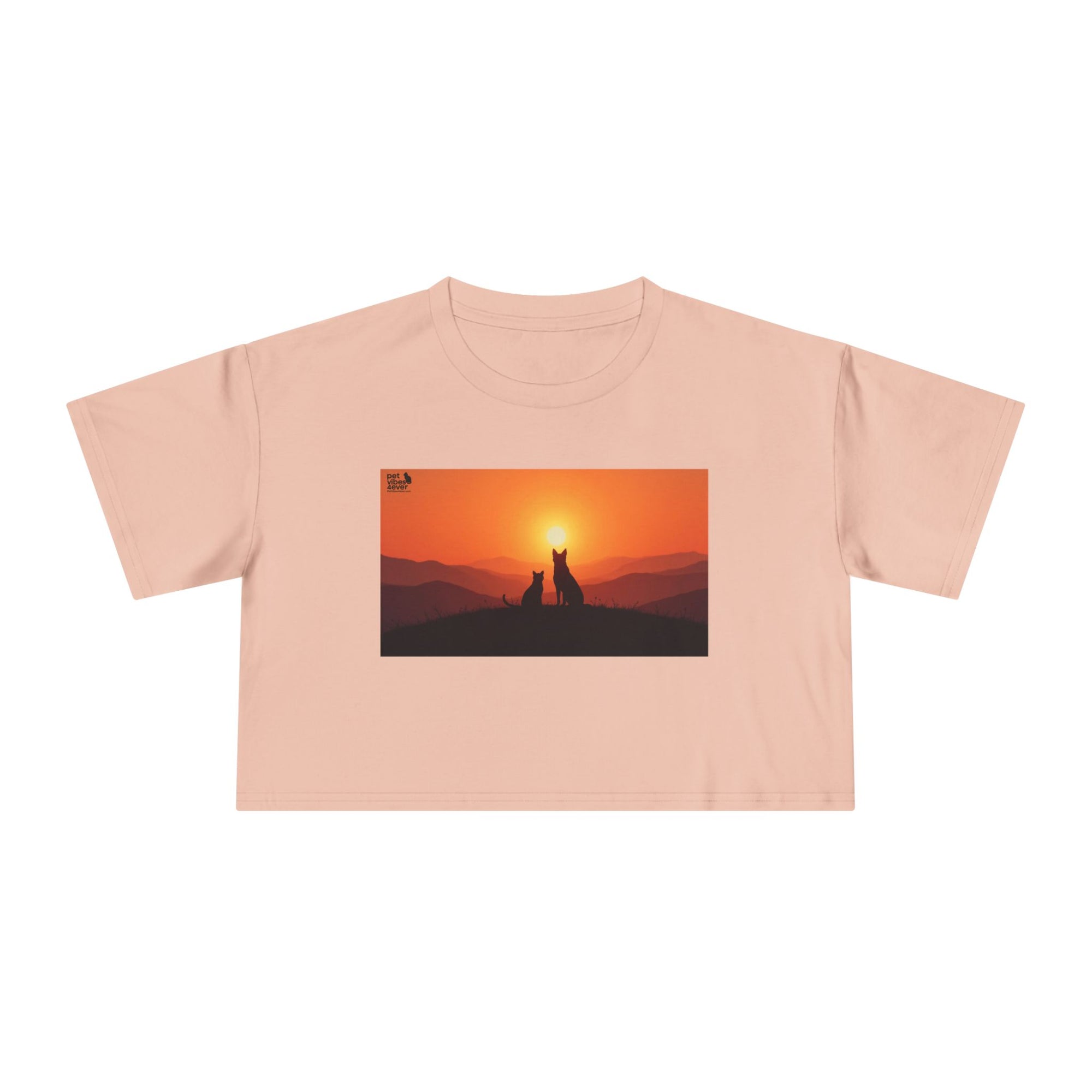 Sunset Lovers Women's Crop Tee, Summer Fashion, Casual Wear, Cute Gift, Nature Tee, Boho Style