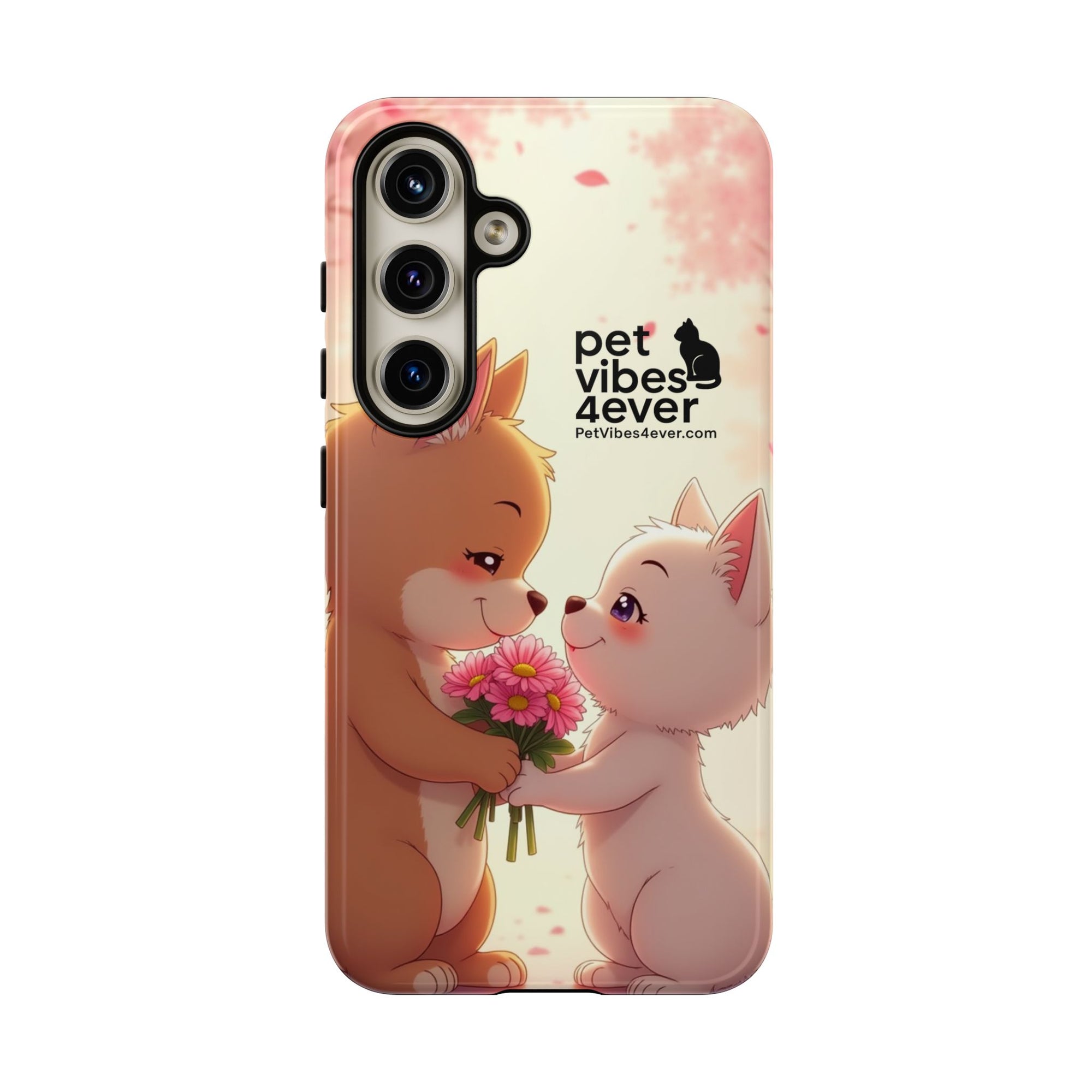 Cute Pet Themed Phone Case, Animal Lovers Gift, Valentine's Day, Cute Phone Cover, Pet Vibes Forever