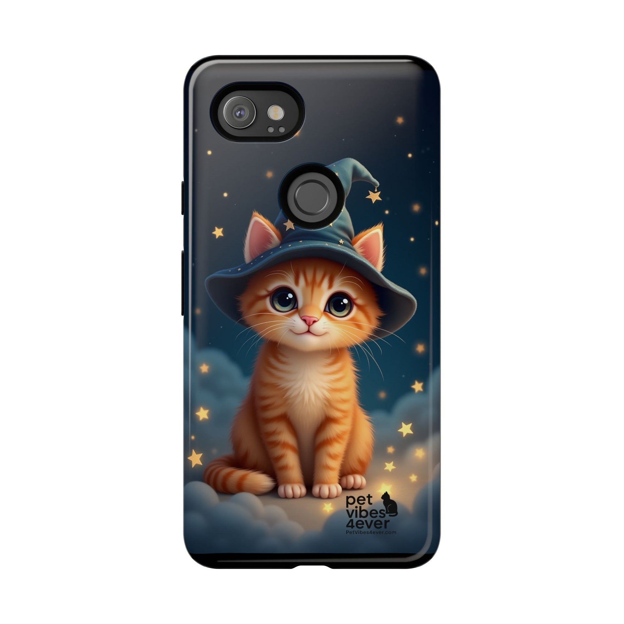 Cat-Themed Phone Case, Cute Cat Case, Pet Lover Gift, Kawaii Phone Accessory, Celestial Cat Design, Stylish Gadget Protector