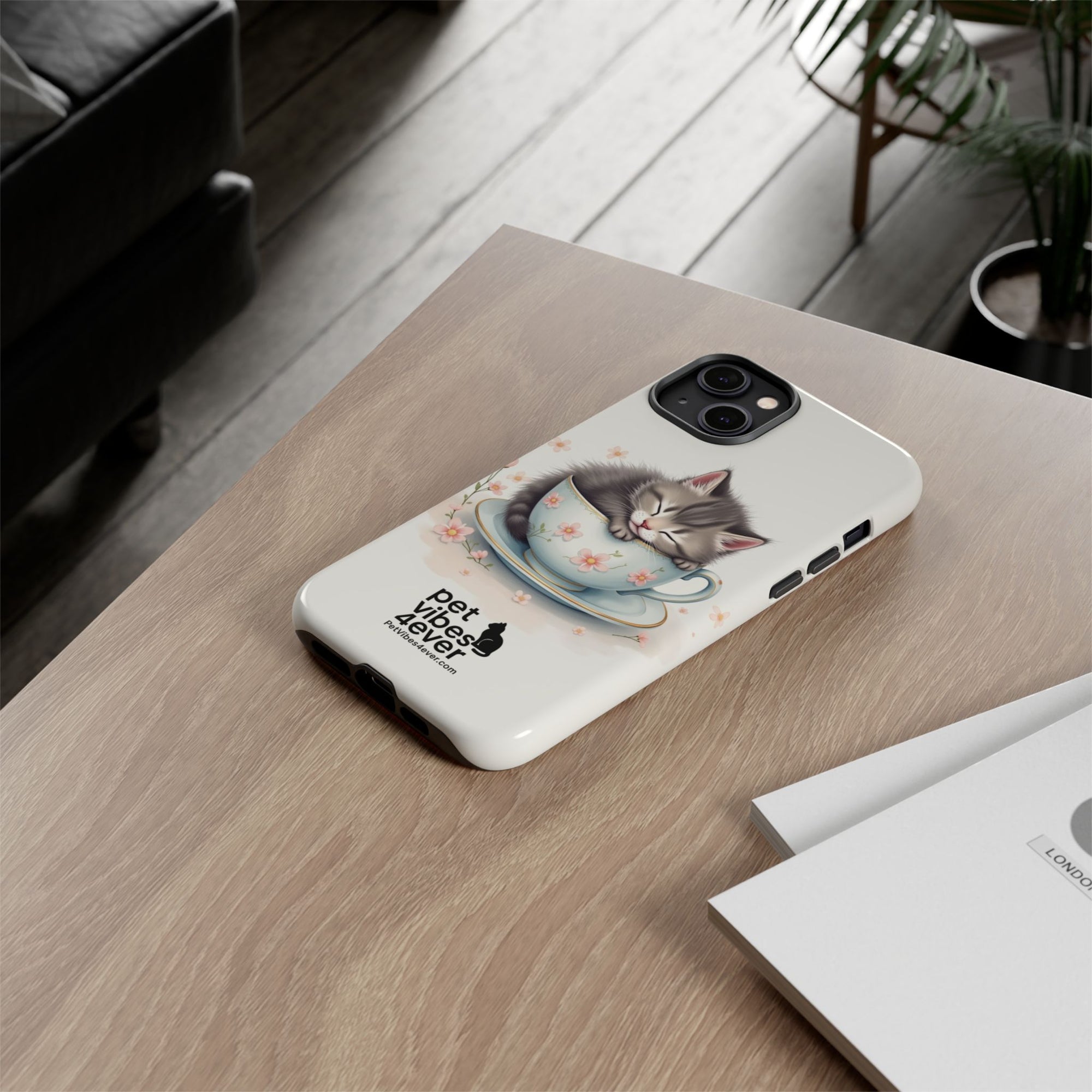 Cute Cat Phone Case - Tough Cases for Animal Lovers, Pet Gifts, Phone Accessories, Kitten Merchandise, Cute Cat Decor