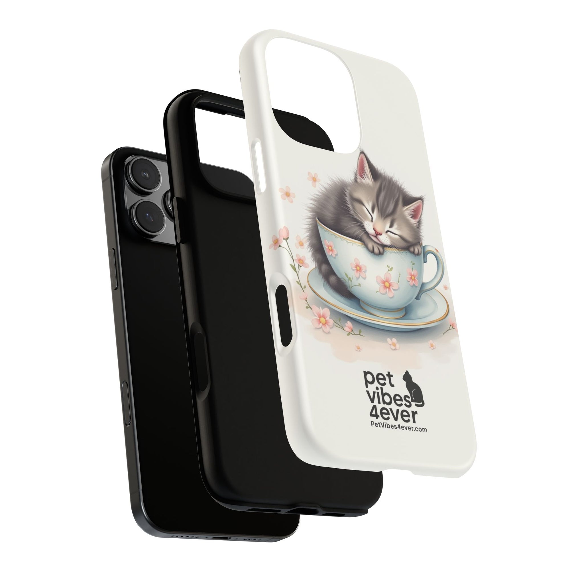Cute Cat Phone Case - Tough Cases for Animal Lovers, Pet Gifts, Phone Accessories, Kitten Merchandise, Cute Cat Decor