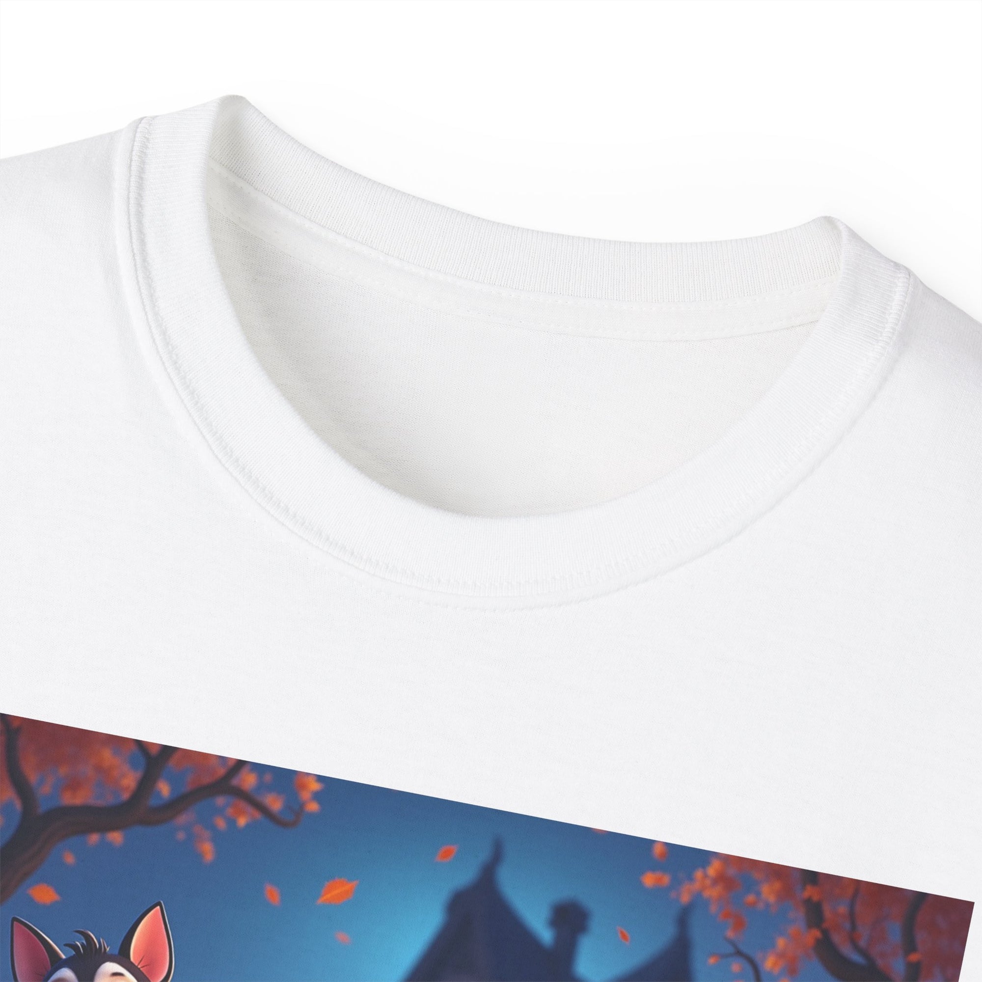 Whimsical Halloween Animal Tee, Unisex Cotton Shirt, Cute Graphic Tee, Fall Festival Apparel, Spooky Season Gift