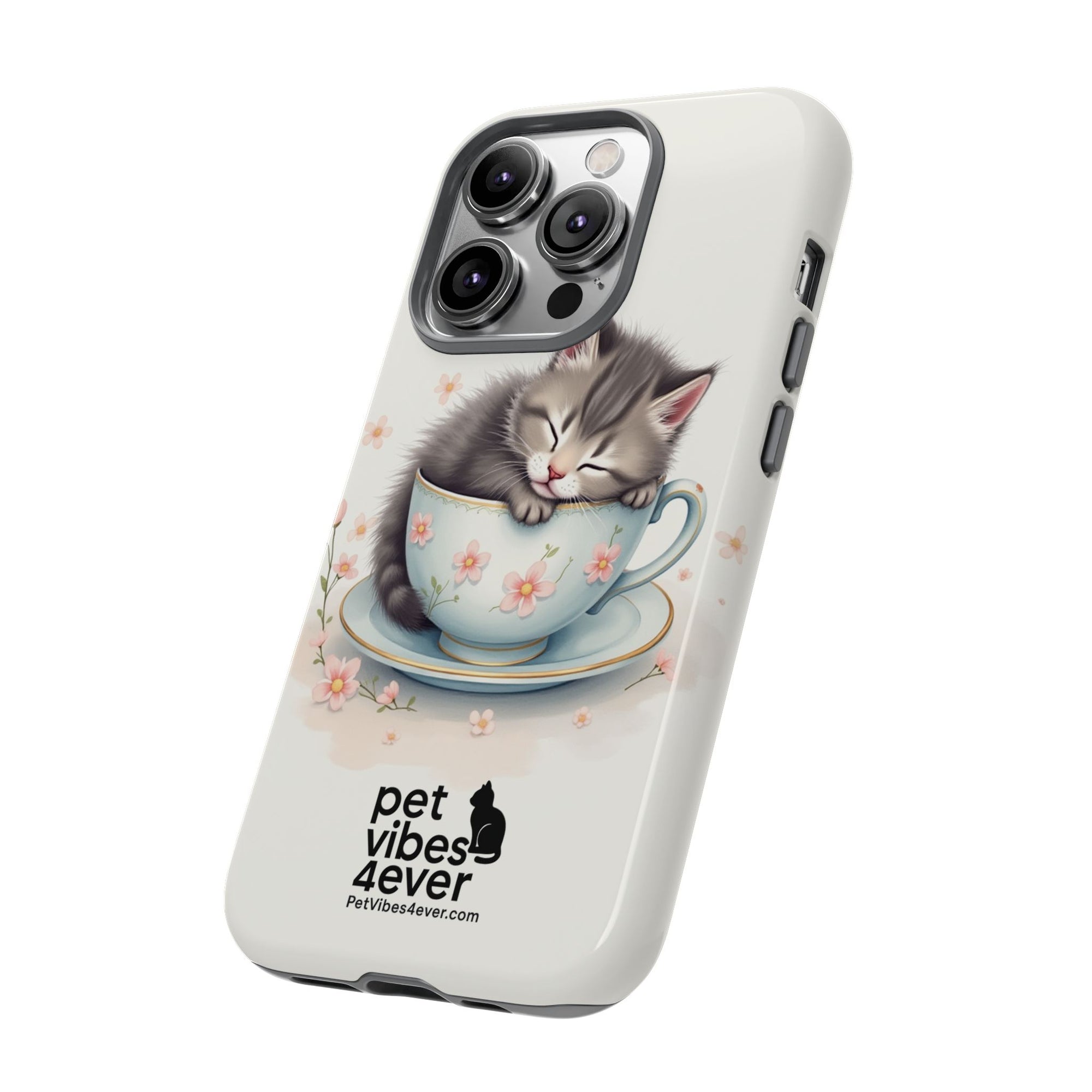 Cute Cat Phone Case - Tough Cases for Animal Lovers, Pet Gifts, Phone Accessories, Kitten Merchandise, Cute Cat Decor