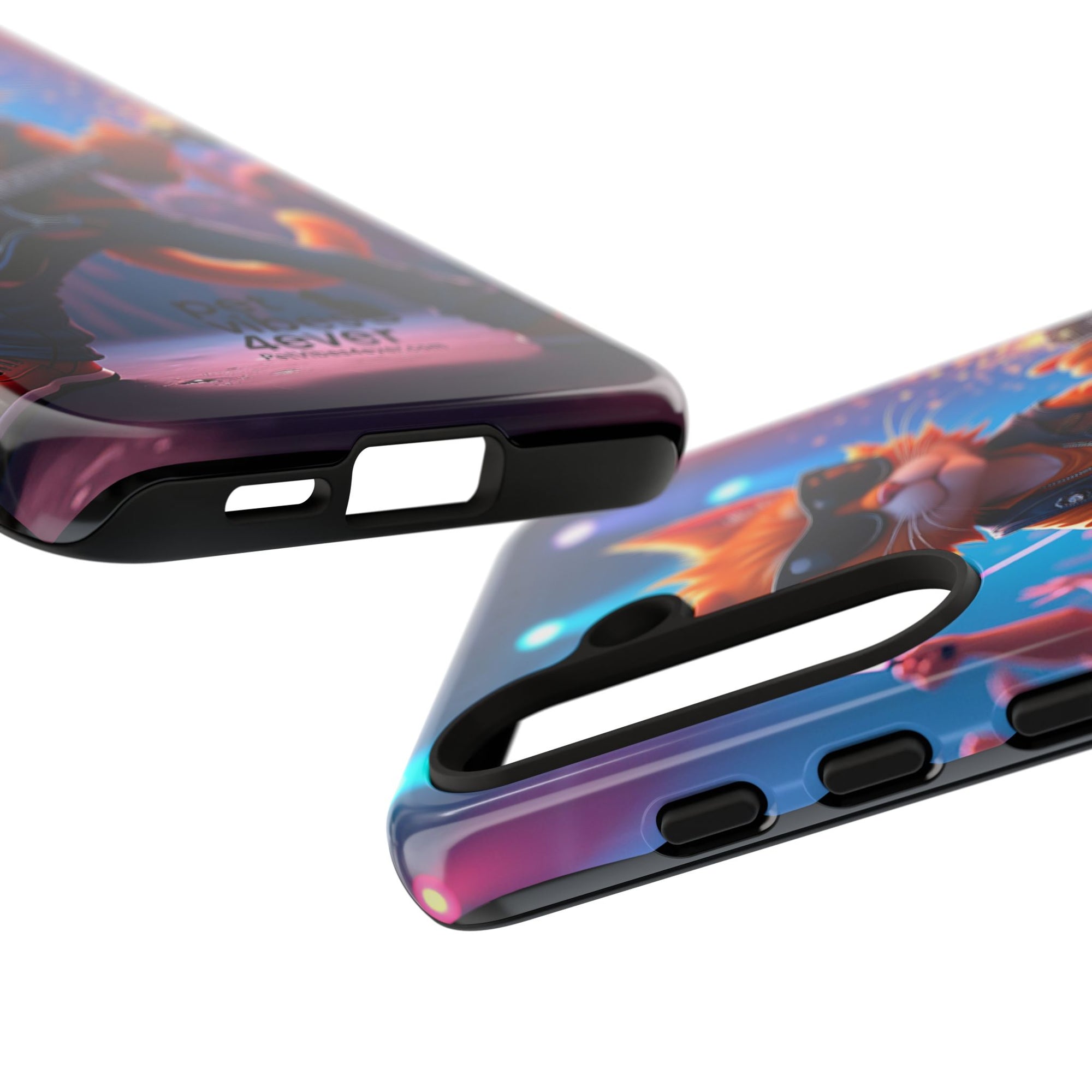 Guitar Cat Phone Case | Fun Pet Vibes | Unique Gift for Cat Lovers, Music Fans, Pet Owners, Birthday, Holidays, Personal Use
