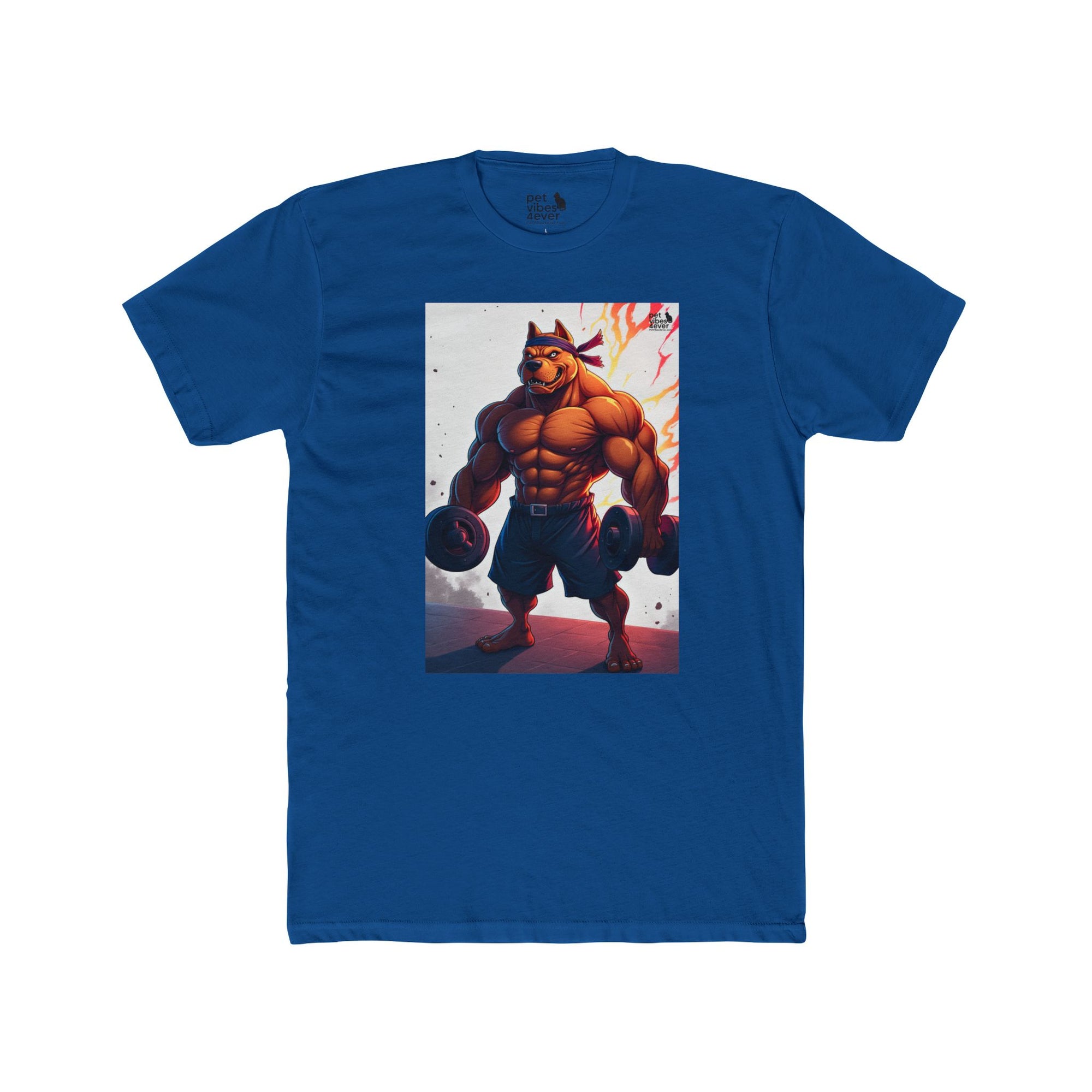 Muscle Bear Unisex Cotton Crew Tee, Gym Shirt, Fitness Apparel, Workout Top, Cartoon Graphic Tee, Gift for Him