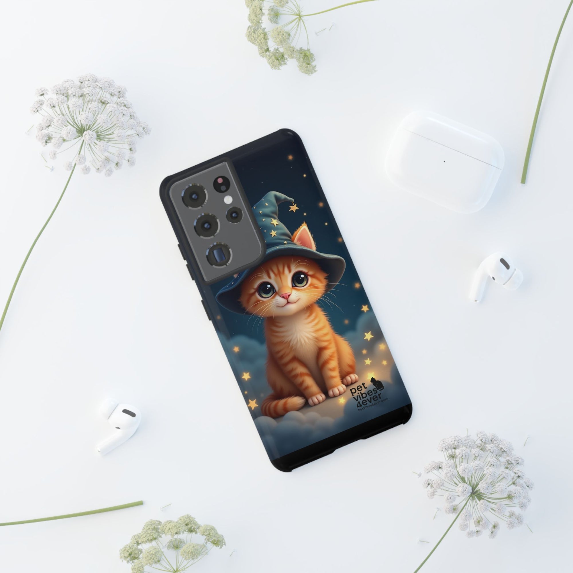 Cat-Themed Phone Case, Magical Cat Case, Pet Lover Gift, Cute Animal Accessories, Birthday Present For Cat Owners