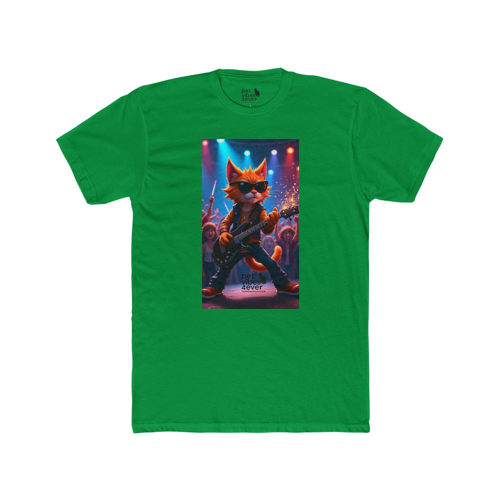 Rock Star Cat Unisex Tee | Fun Graphic Tee, Music Lover Gift, Funky Style, Concert Outfit, Cute Animal Shirt