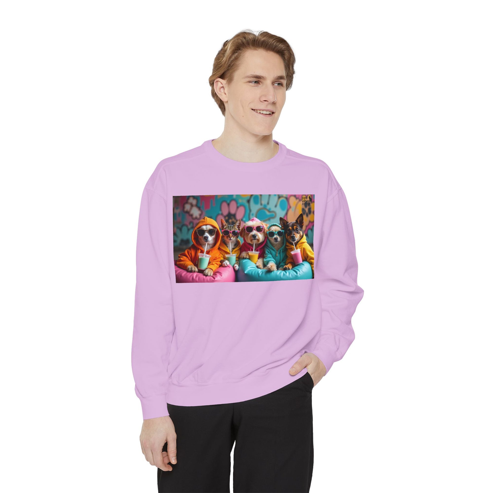 Colorful Dog Lovers Unisex Sweatshirt, Cozy Apparel for Pet Owners, Gift for Dog Lovers, Cute Animal Sweatshirt, Fun Casual Wear