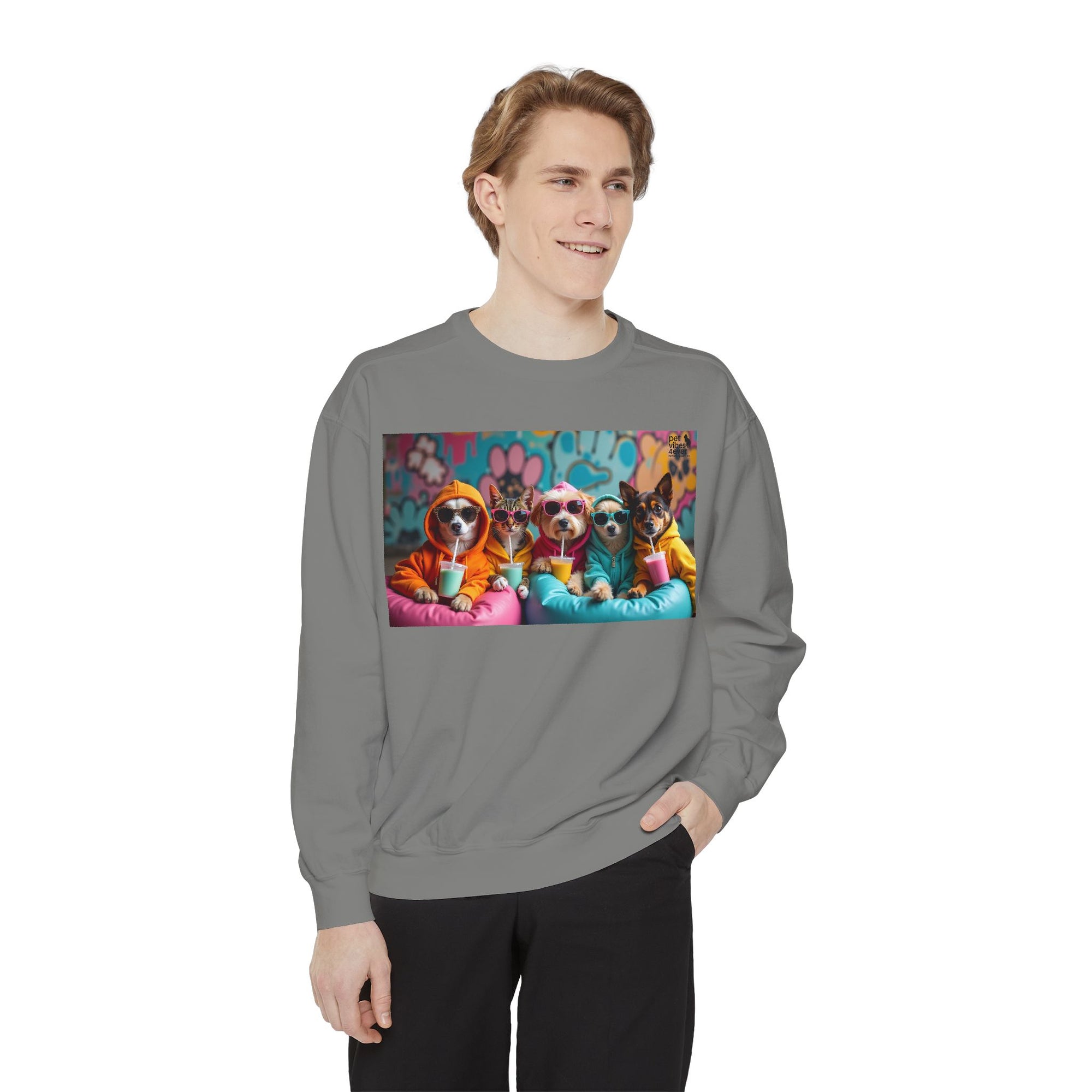 Colorful Dog Lovers Unisex Sweatshirt, Cozy Apparel for Pet Owners, Gift for Dog Lovers, Cute Animal Sweatshirt, Fun Casual Wear
