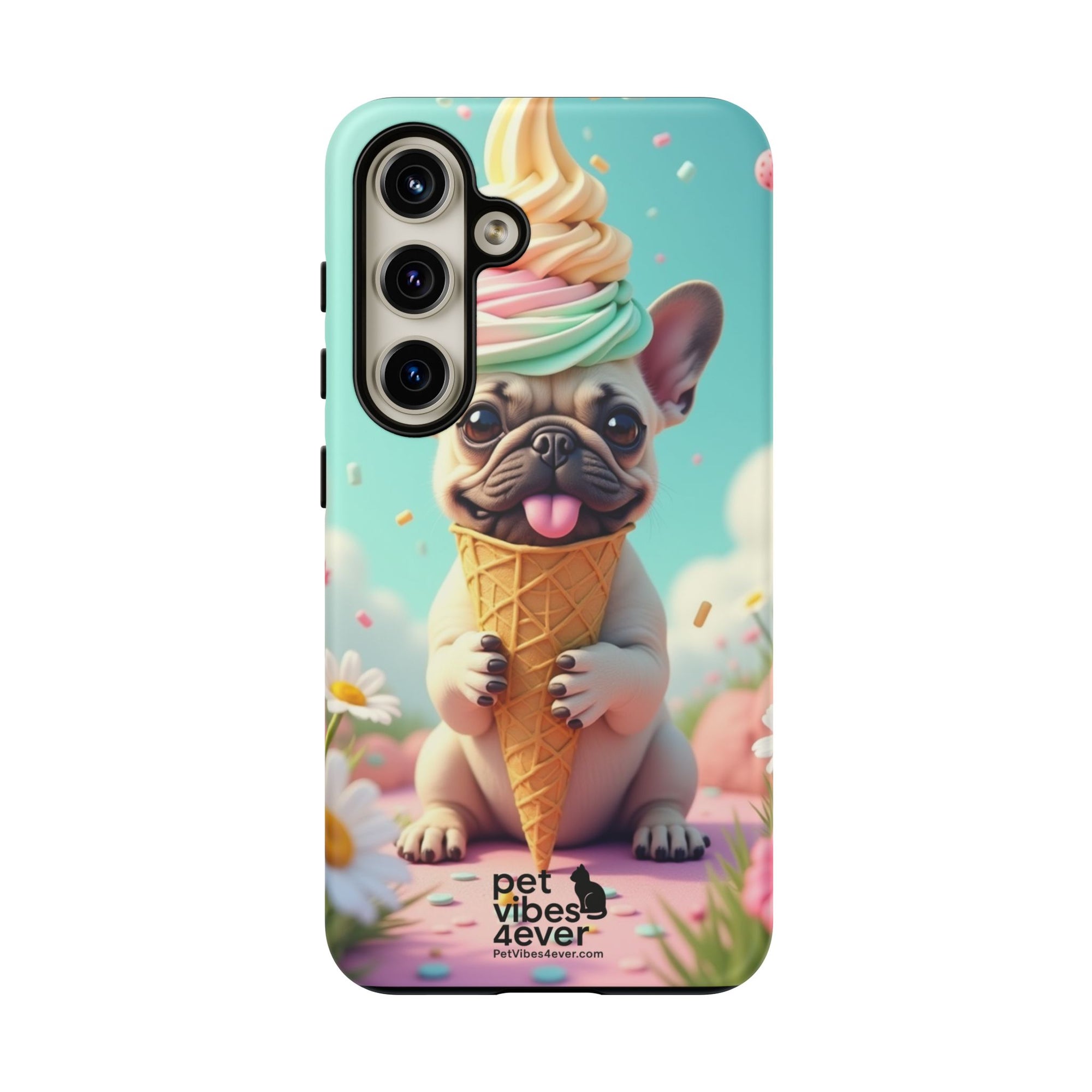 Cute Dog Phone Case, Pet Lover Gift, Tough iPhone/Android Cover, Dog Art, Fun Phone Accessory