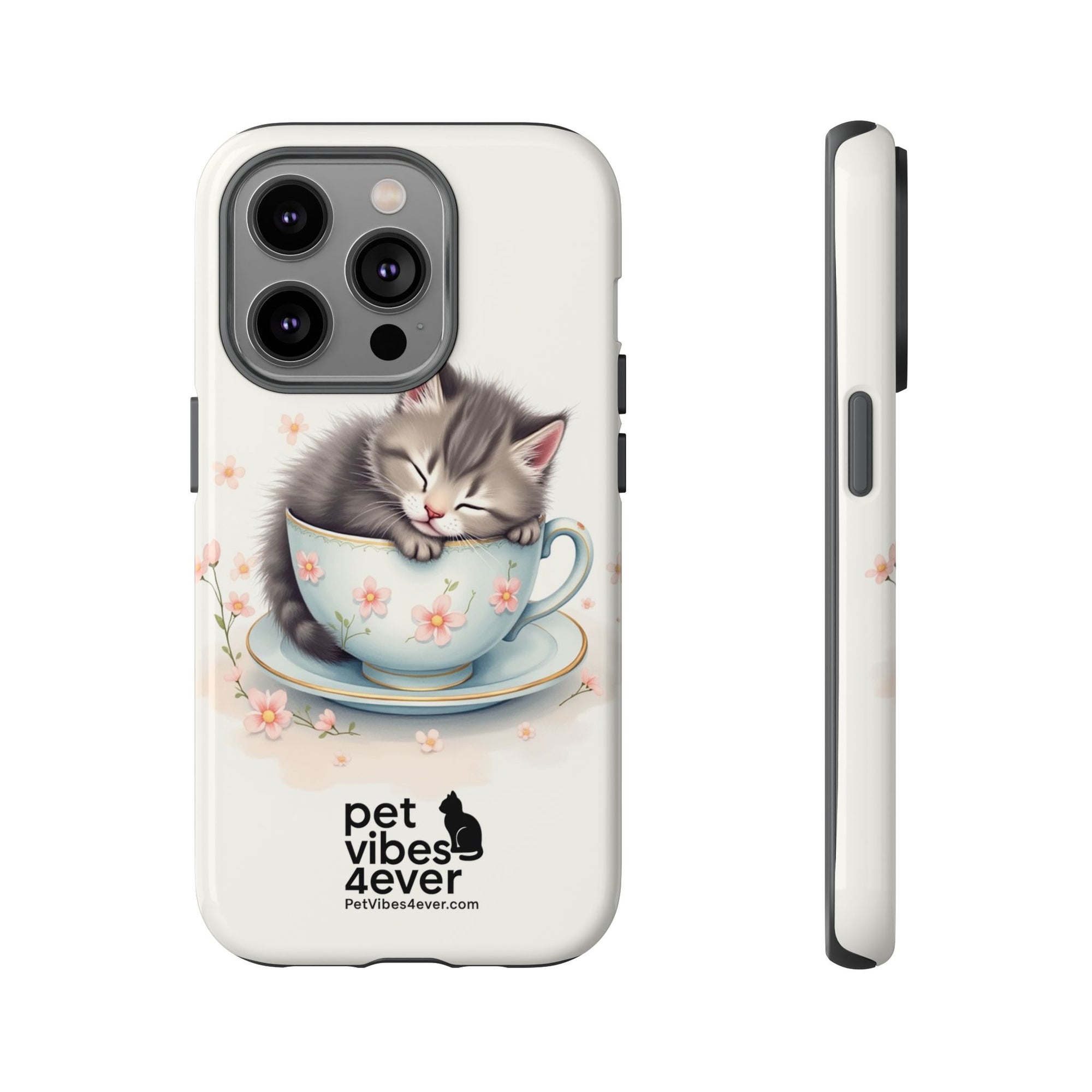 Cute Cat Phone Case - Tough Cases for Animal Lovers, Pet Gifts, Phone Accessories, Kitten Merchandise, Cute Cat Decor