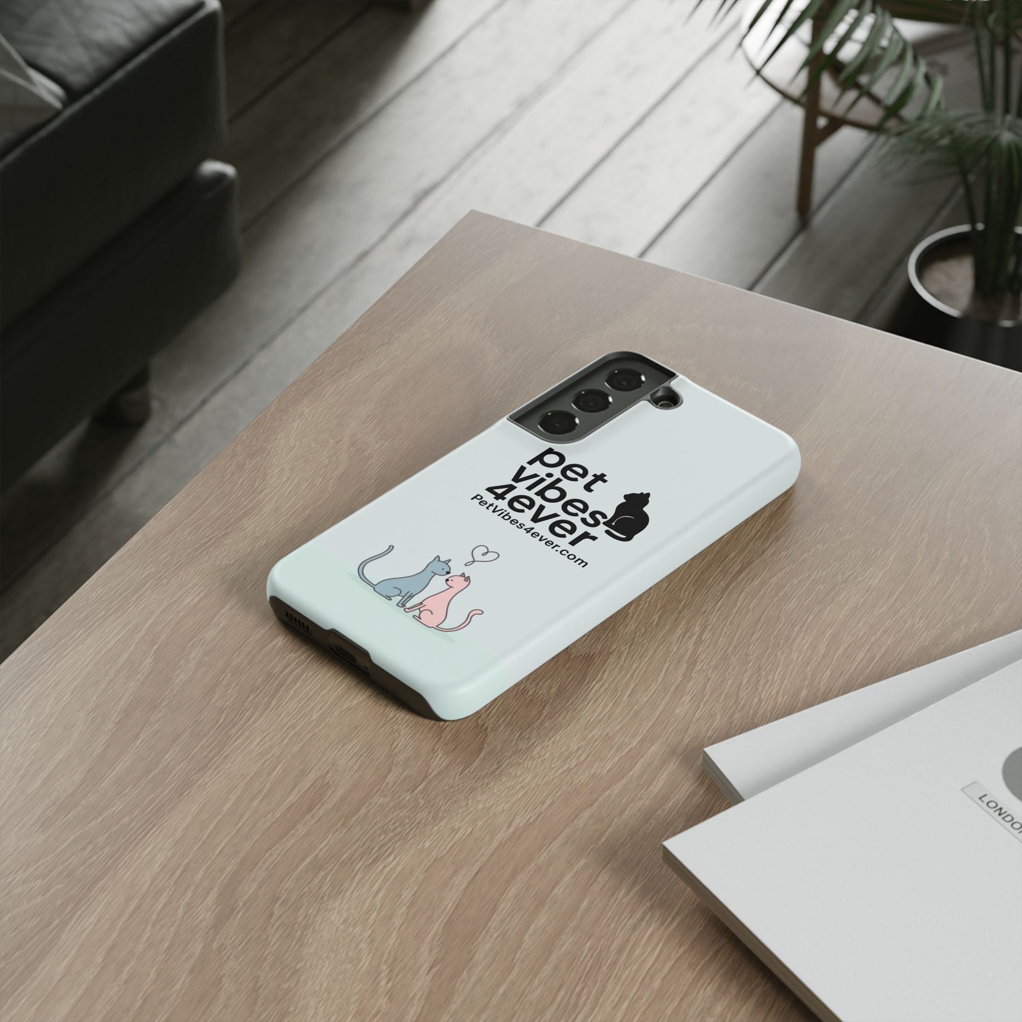 Cute Cat Phone Case, Colorful Tough Case for Pet Lovers, Cat-Themed Accessory, Gift for Animal Lovers, Mobile Phone Protection