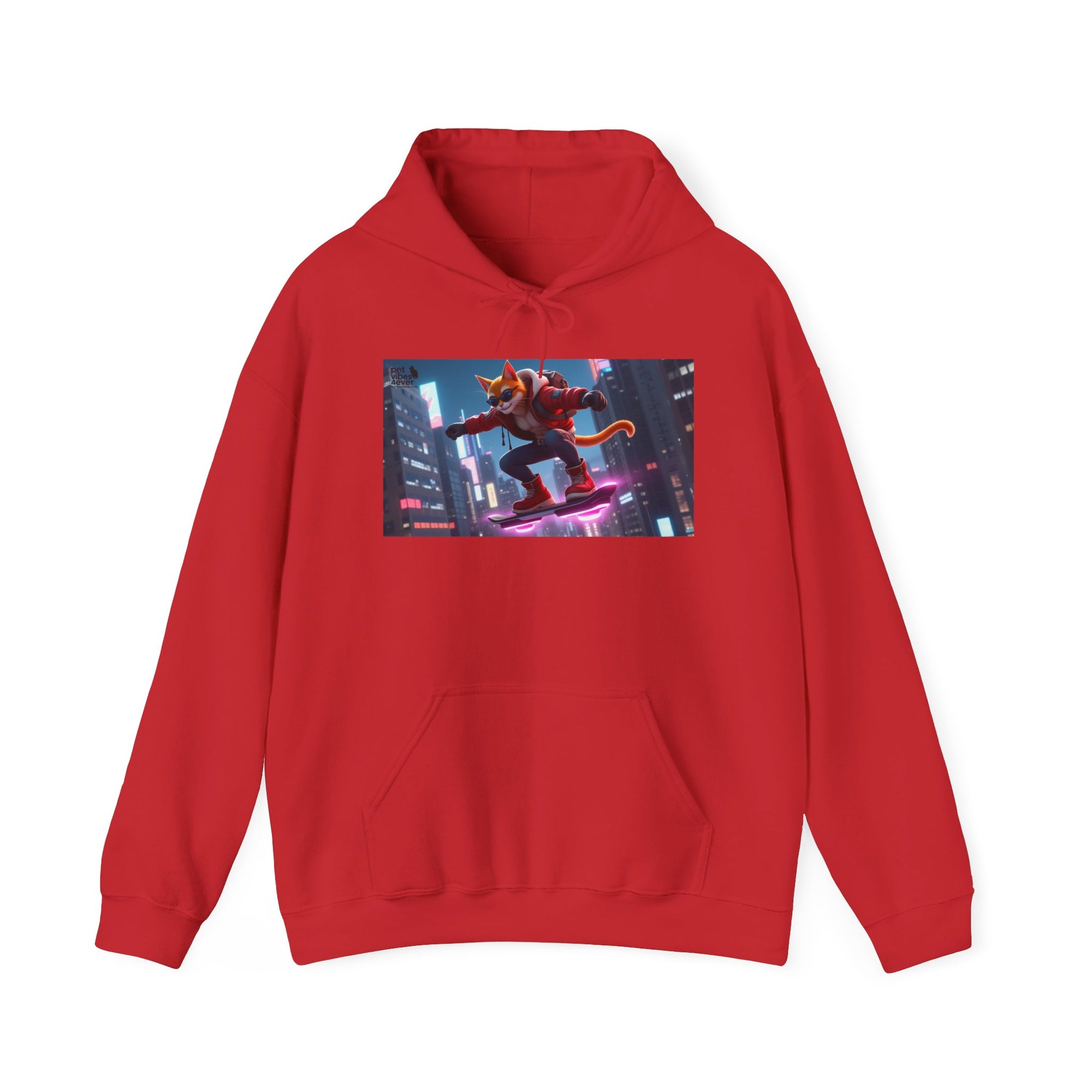 Urban Jungle Unisex Hoodie - Retro Neon Design, Streetwear Sweatshirt, Perfect for Teens, Gift for Video Game Lovers, Cozy Layering