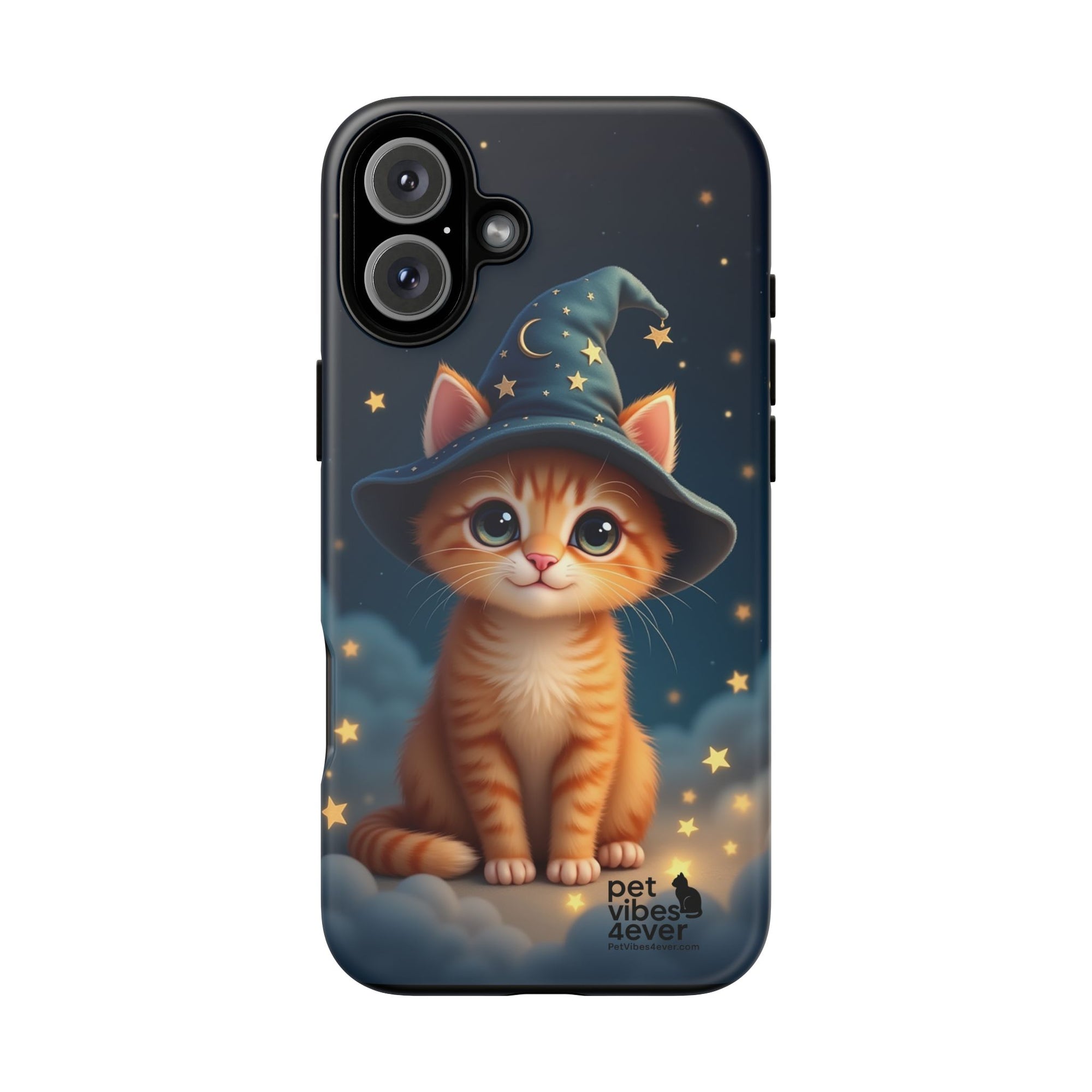 Cat-Themed Phone Case, Cute Cat Case, Pet Lover Gift, Kawaii Phone Accessory, Celestial Cat Design, Stylish Gadget Protector