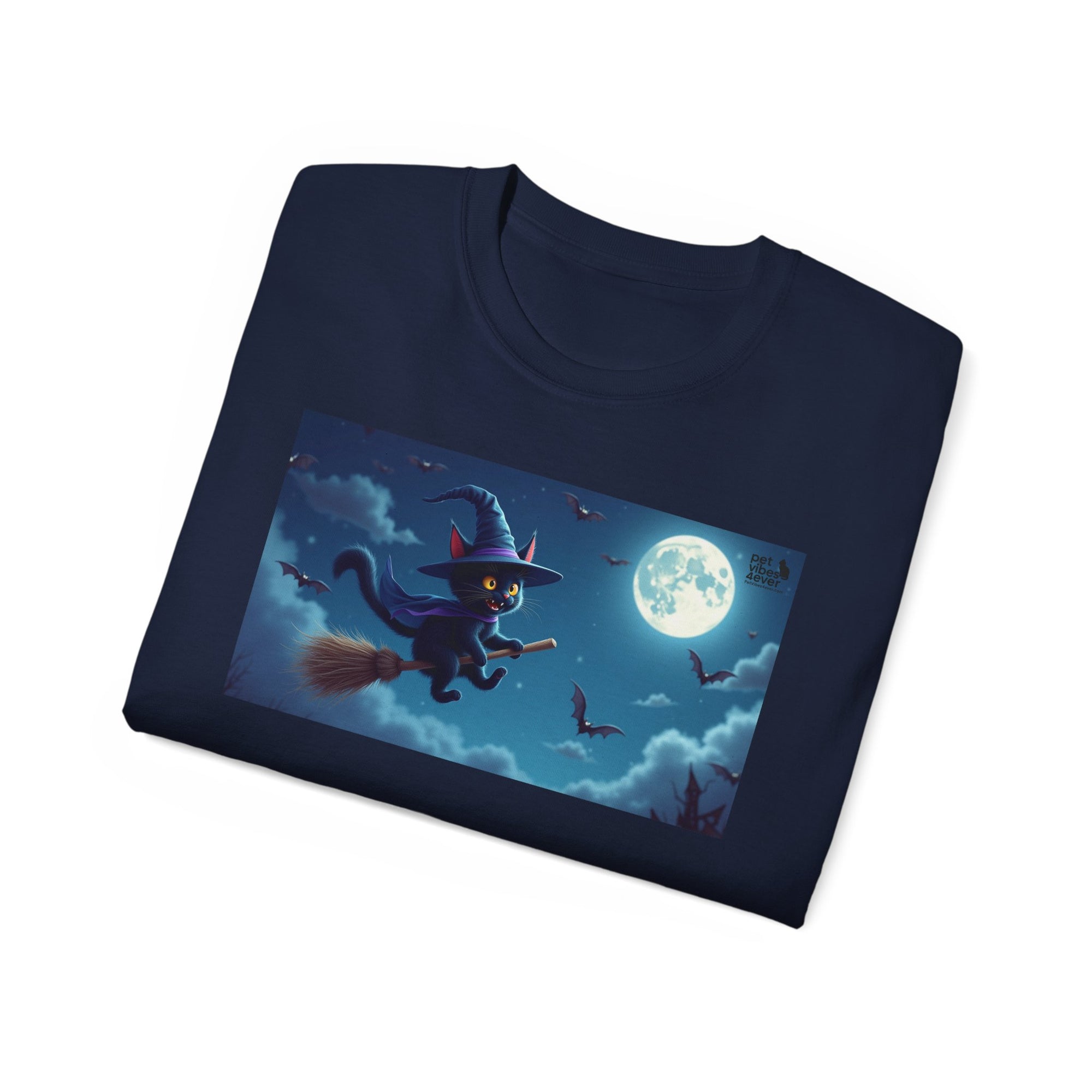 Moonlit Witch Unisex Tee | Spooky Vibes, Halloween Must-Have, Cozy Gift, Comfortable Everyday Wear, Magical Spirit Apparel