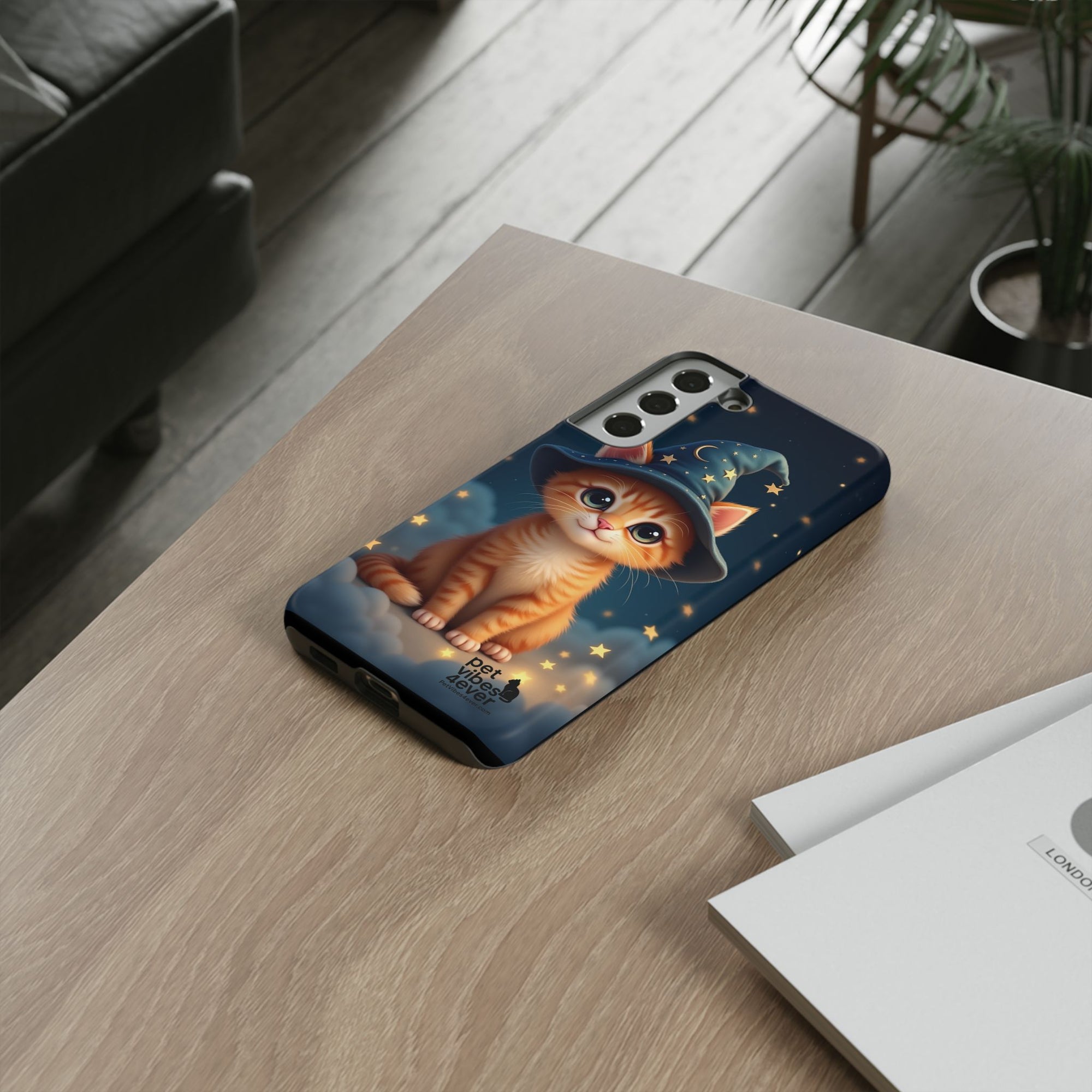 Cat-Themed Phone Case, Magical Cat Case, Pet Lover Gift, Cute Animal Accessories, Birthday Present For Cat Owners