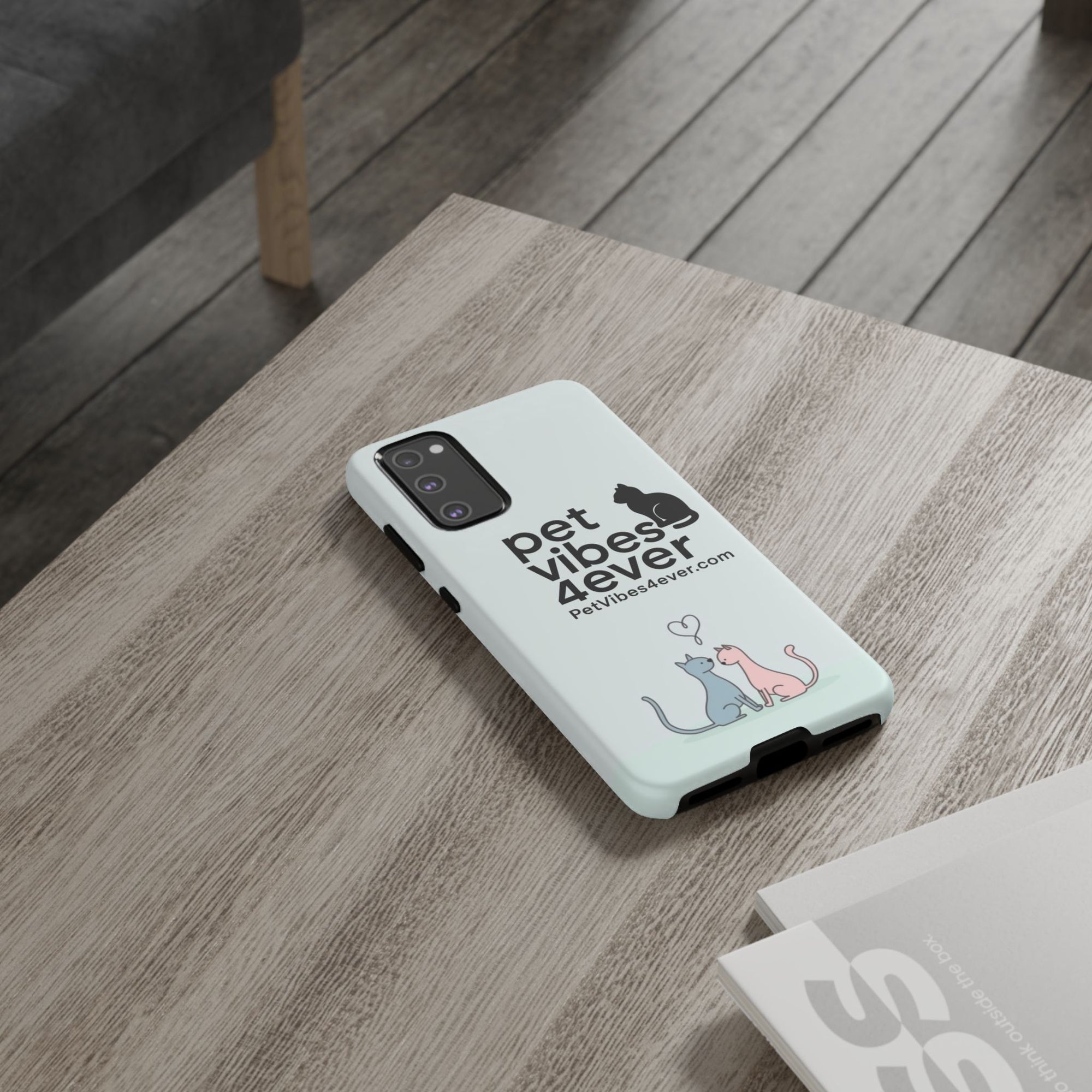 Cute Cat Phone Case, Colorful Tough Case for Pet Lovers, Cat-Themed Accessory, Gift for Animal Lovers, Mobile Phone Protection