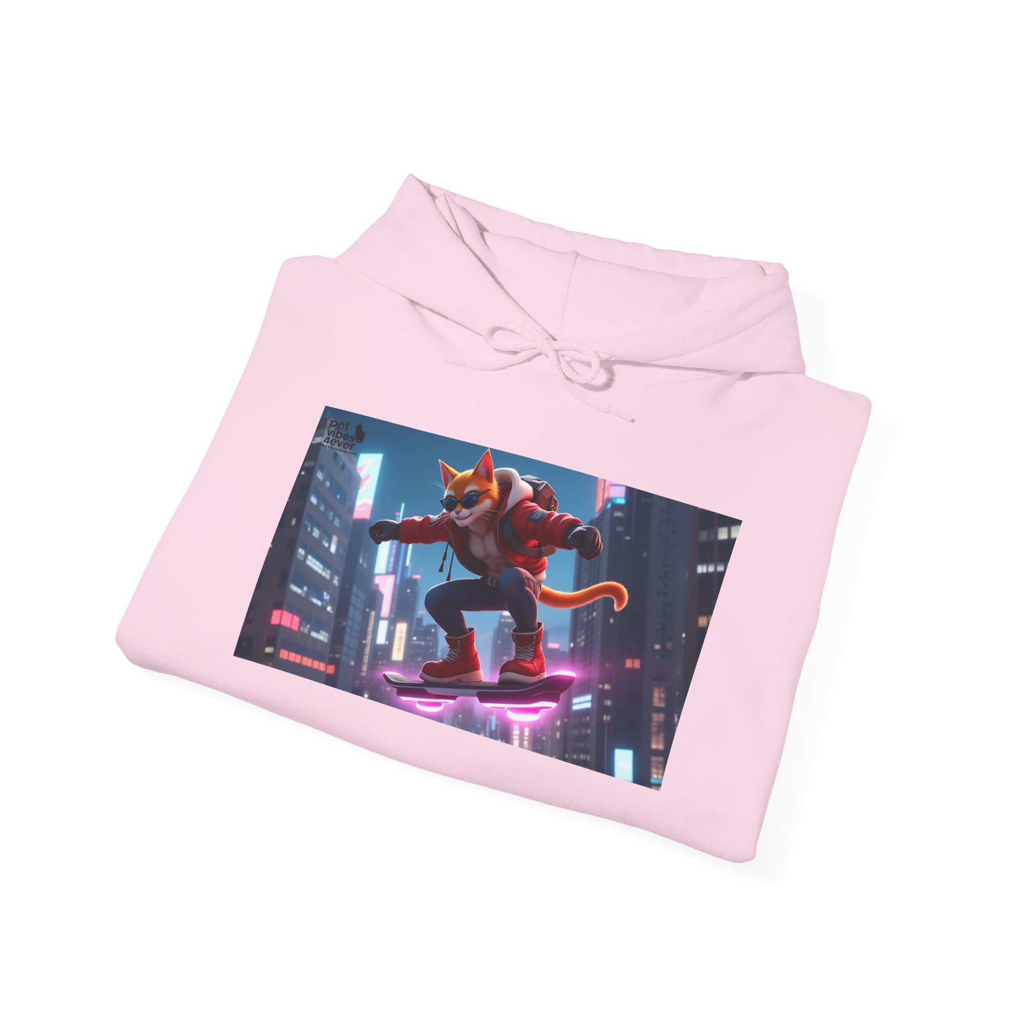 Urban Jungle Unisex Hoodie - Retro Neon Design, Streetwear Sweatshirt, Perfect for Teens, Gift for Video Game Lovers, Cozy Layering