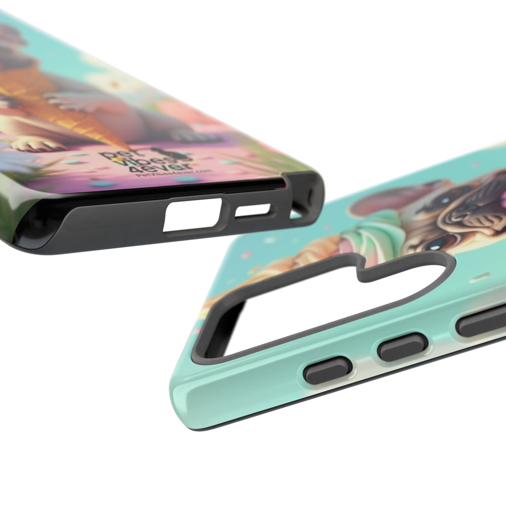 Cute Dog Phone Case, Pet Lover Gift, Tough iPhone/Android Cover, Dog Art, Fun Phone Accessory