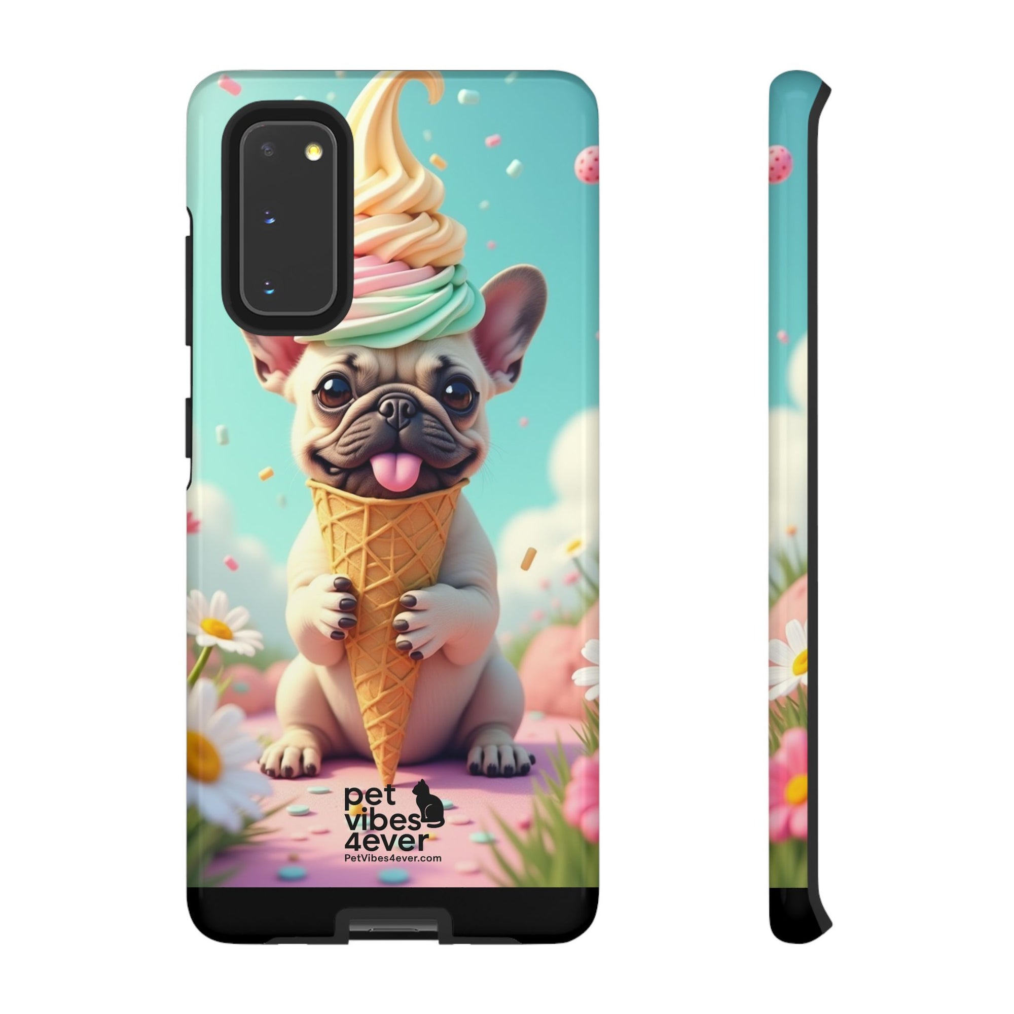 Cute Dog Phone Case, Pet Lover Gift, Tough iPhone/Android Cover, Dog Art, Fun Phone Accessory