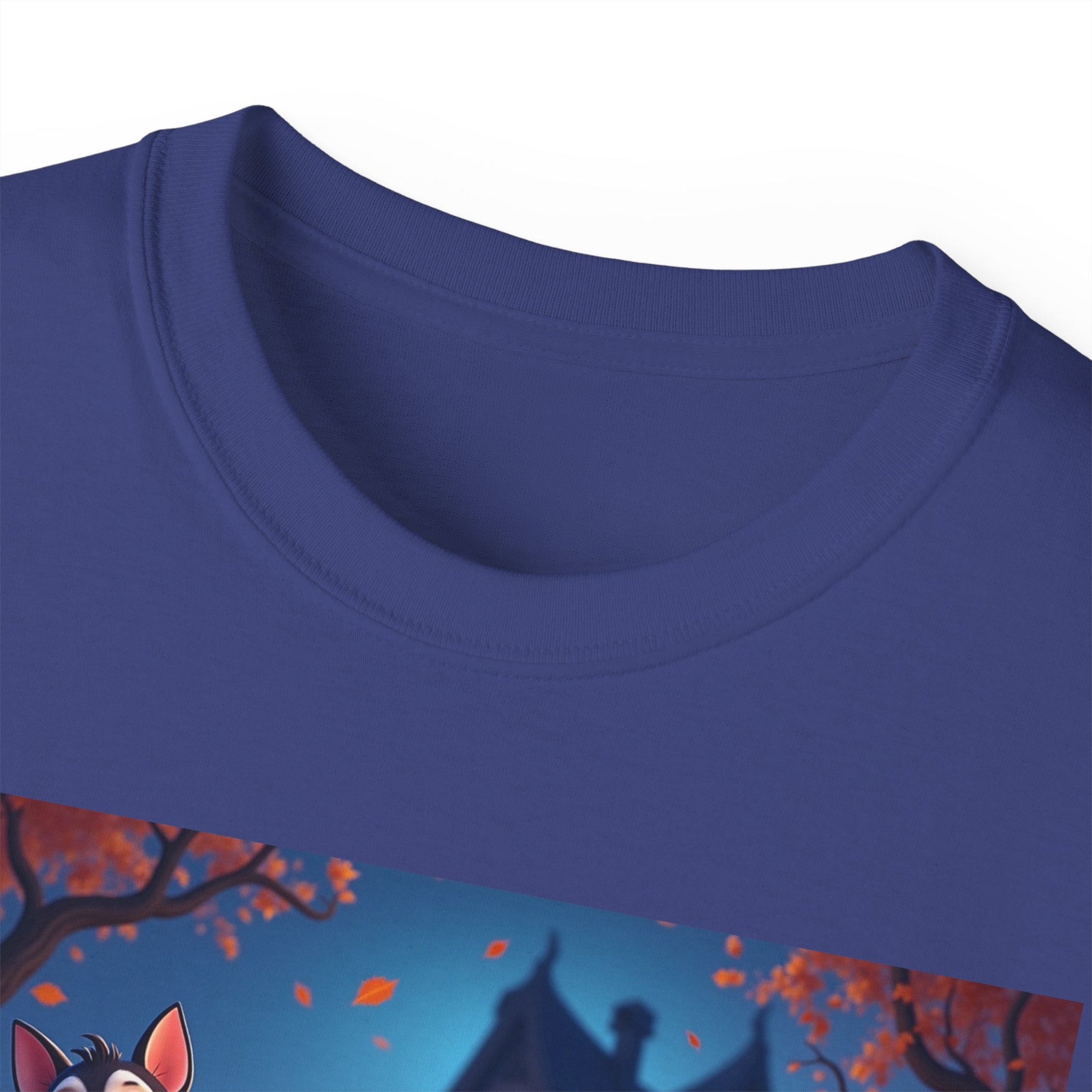 Whimsical Halloween Animal Tee, Unisex Cotton Shirt, Cute Graphic Tee, Fall Festival Apparel, Spooky Season Gift